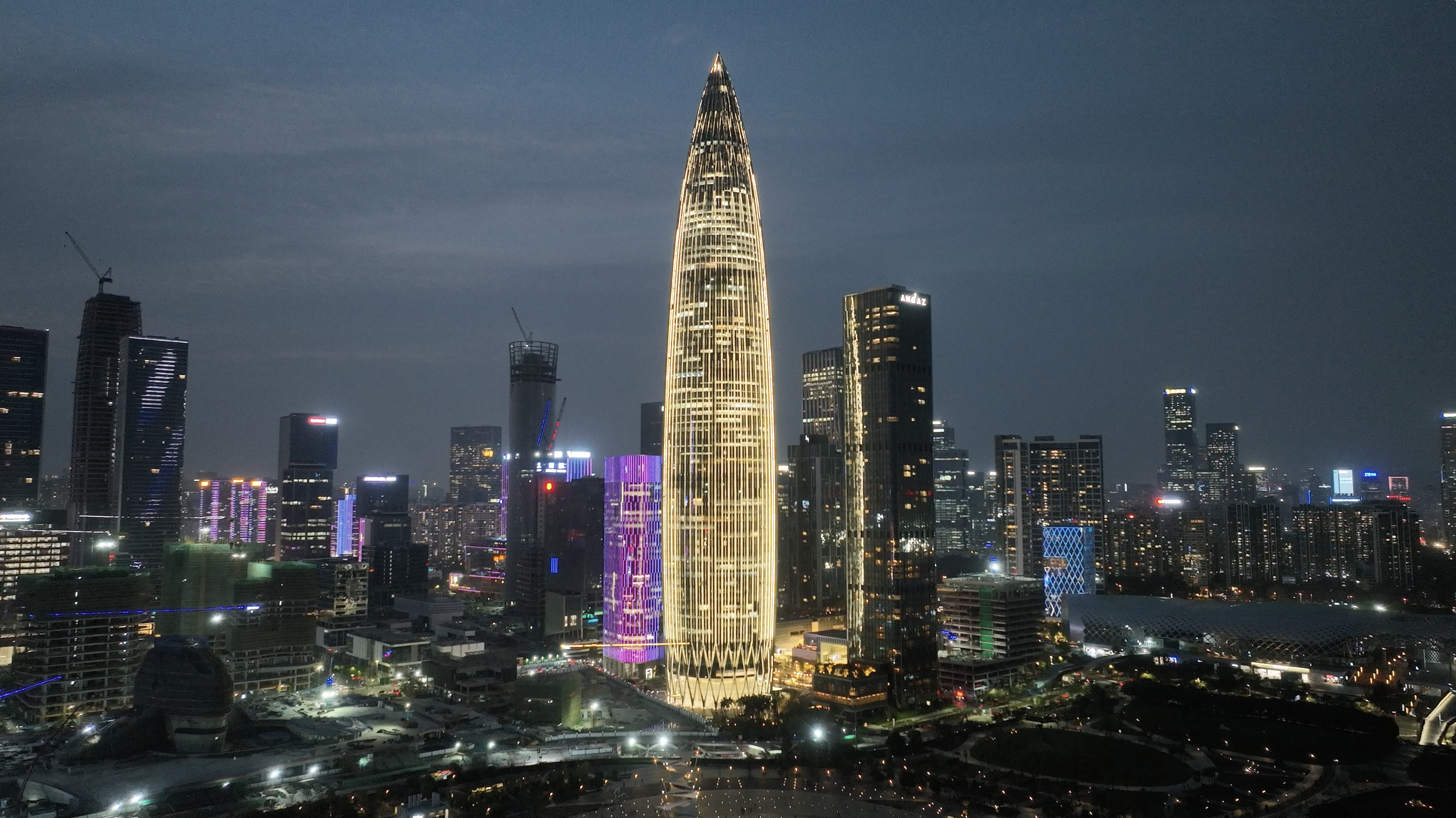 Shenzhen skyline at night