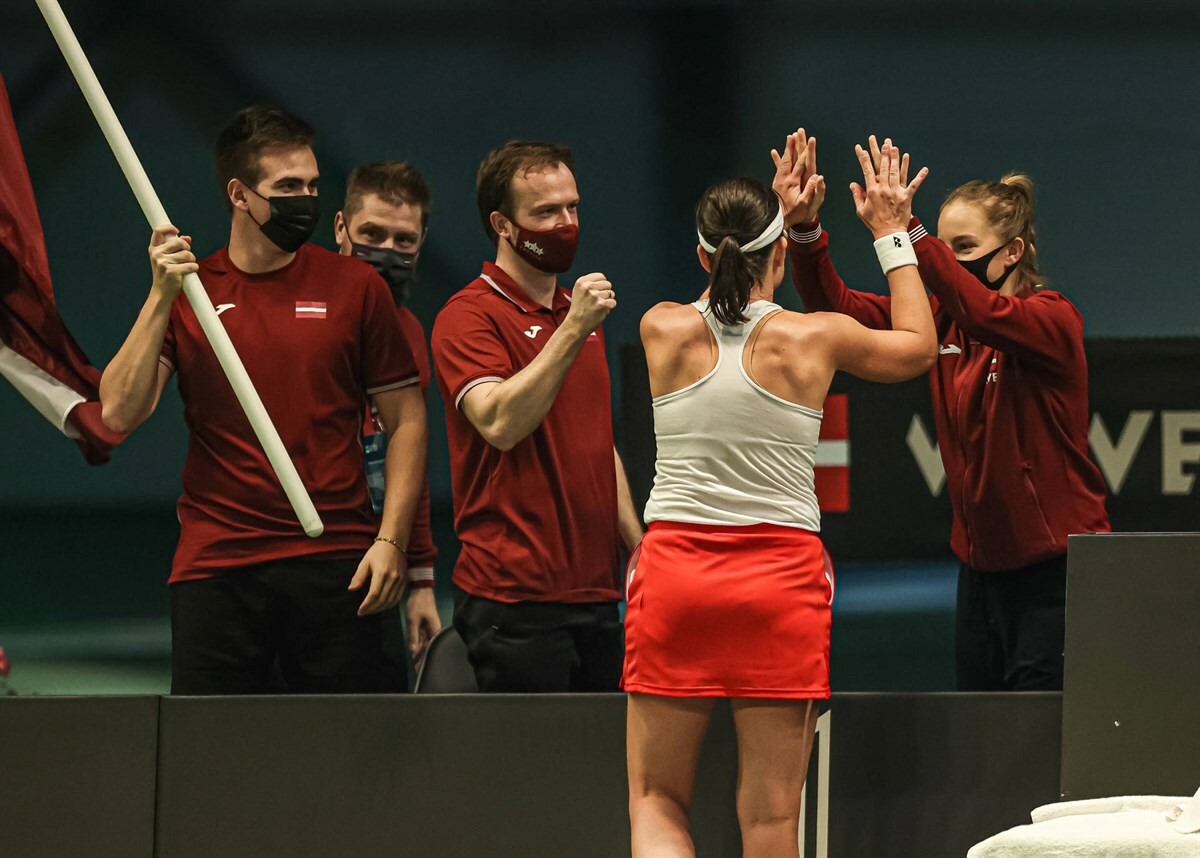 Sevastova beats Raina to seal tie for Latvia in Jurmala