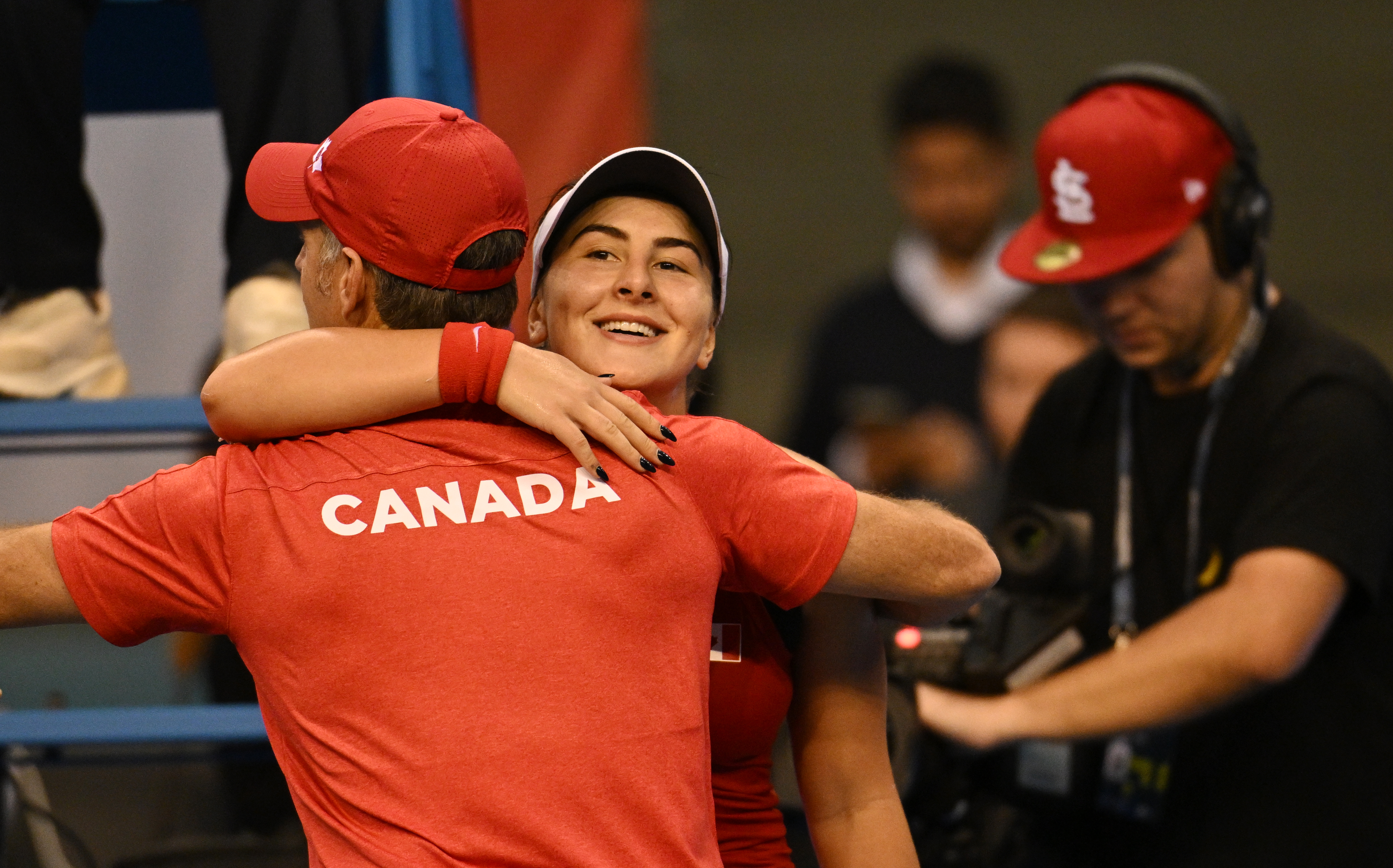 Andreescu serving for Canada
