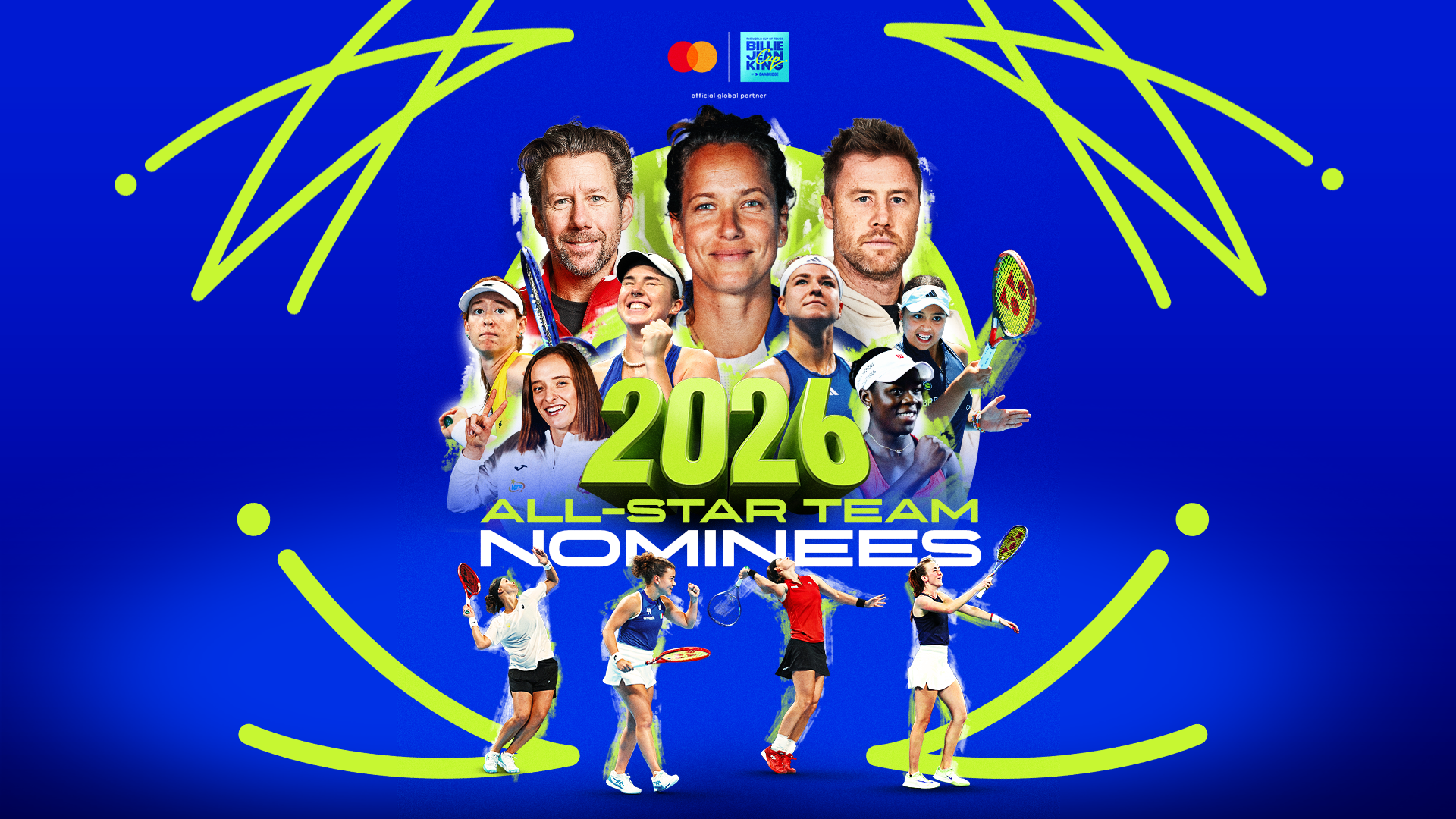 2026 BJK Cup All-Star Team by Mastercard Nominees graphic - 16x9