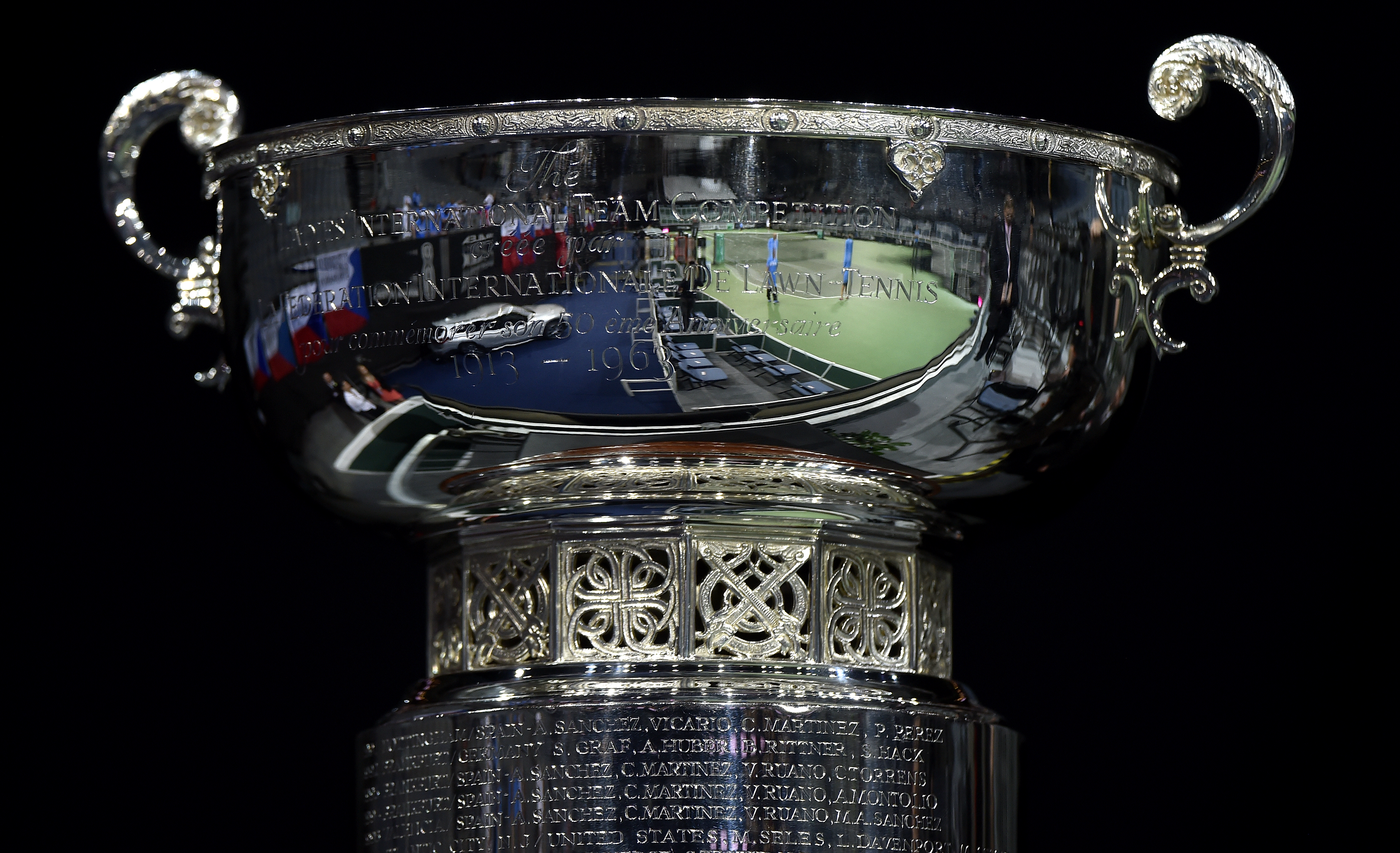 BJK Cup trophy close-up