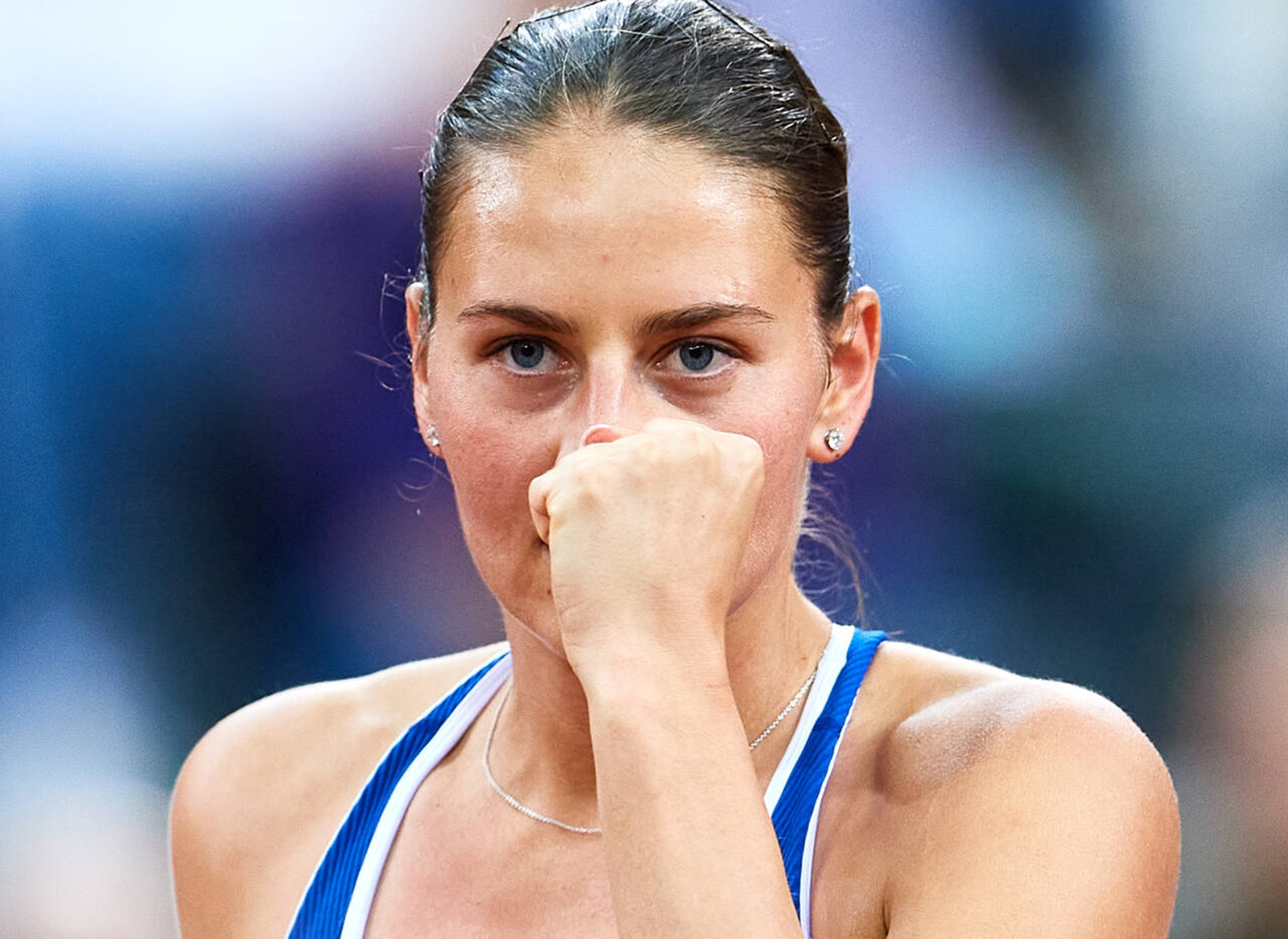 Kostyuk feature fist pump