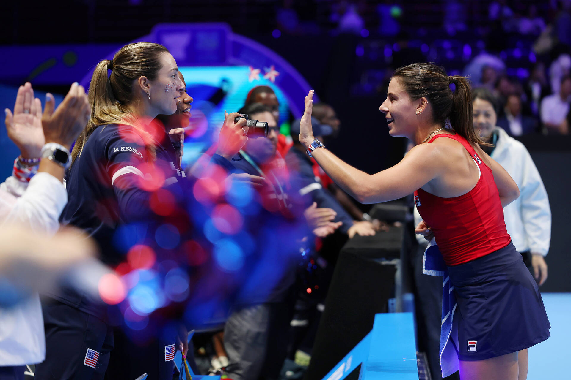USA-GBR: Navarro celebration