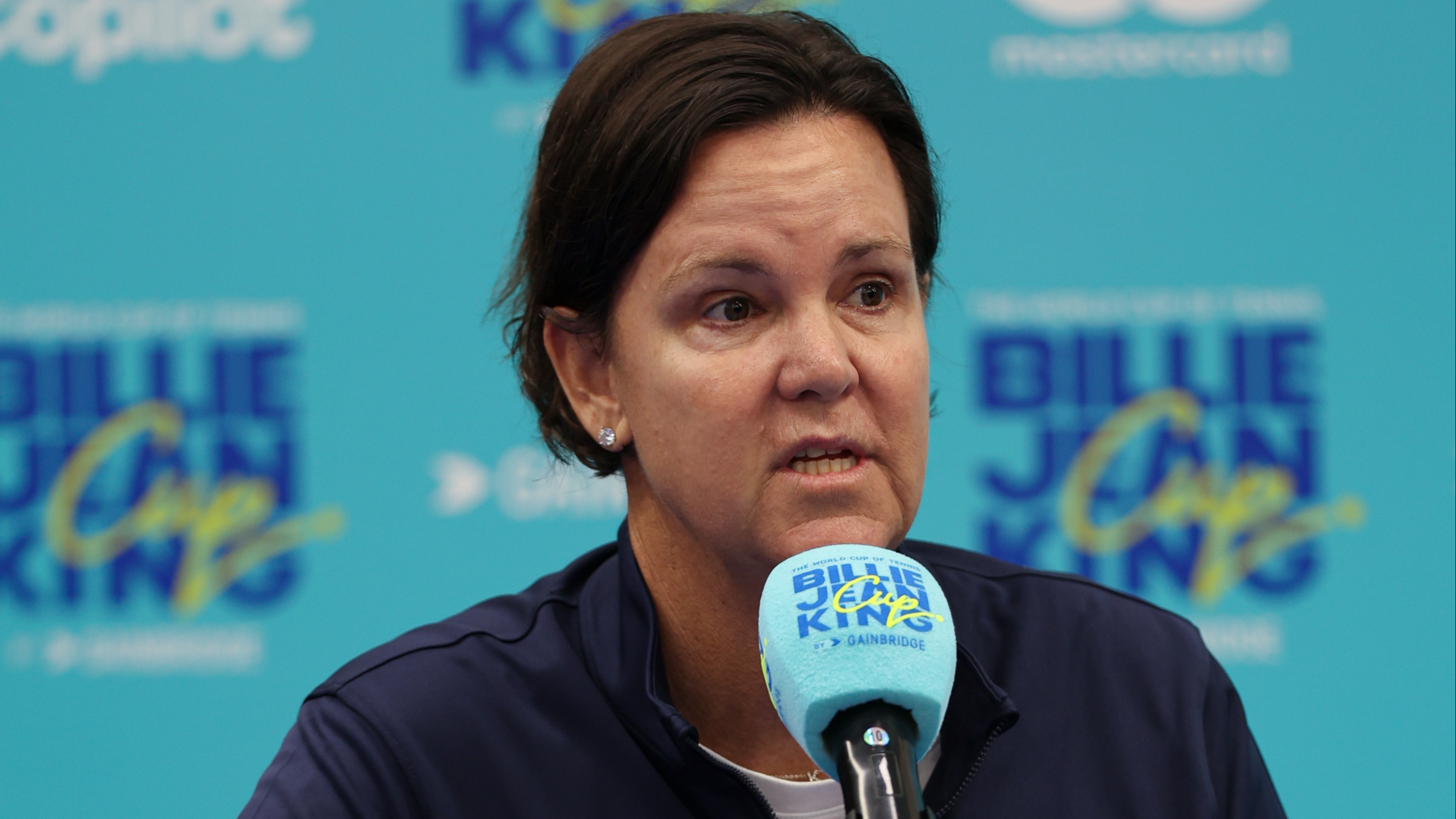 USA captain Lindsay Davenport at press conference