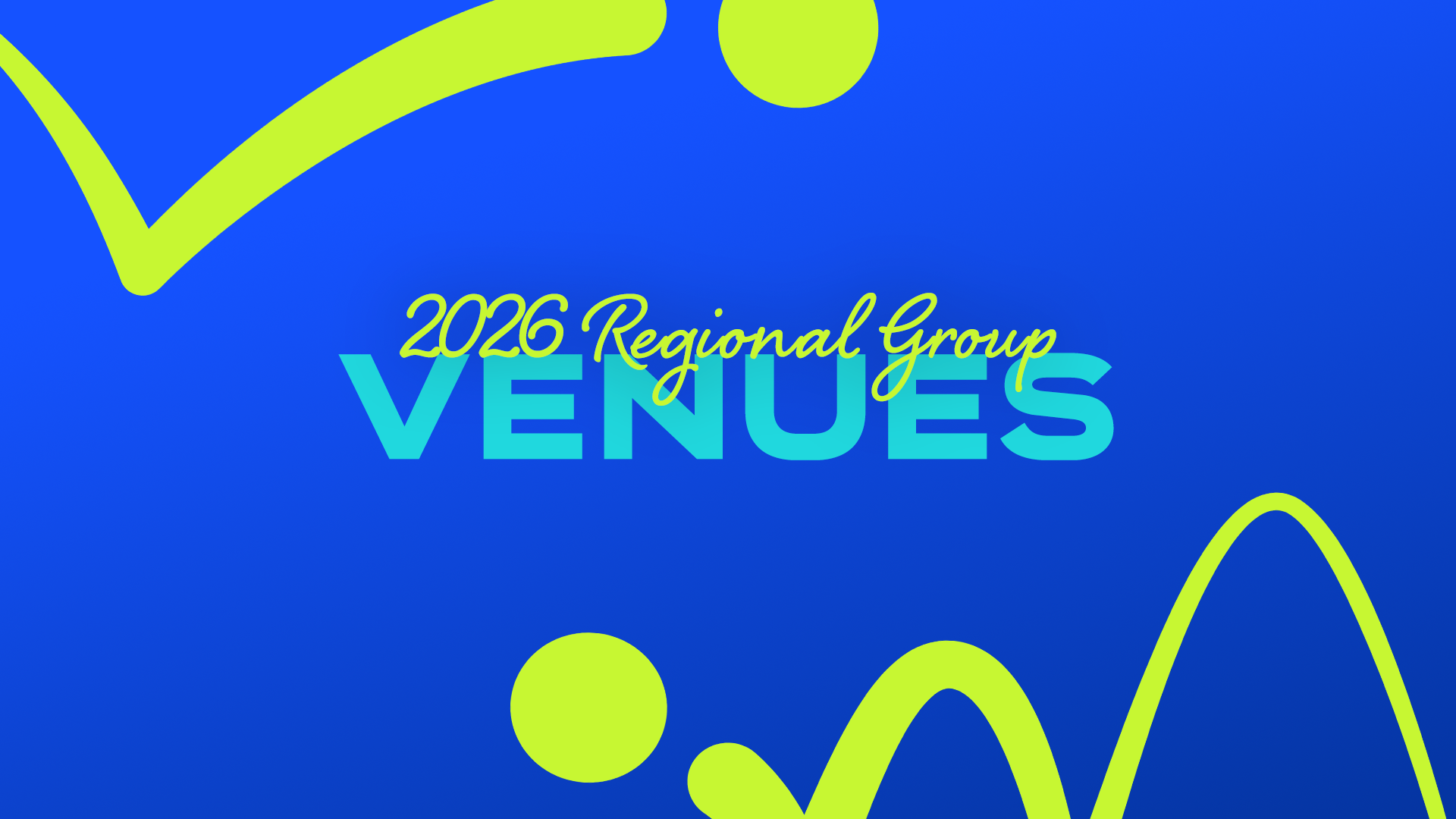 2026 Regional Group venues header