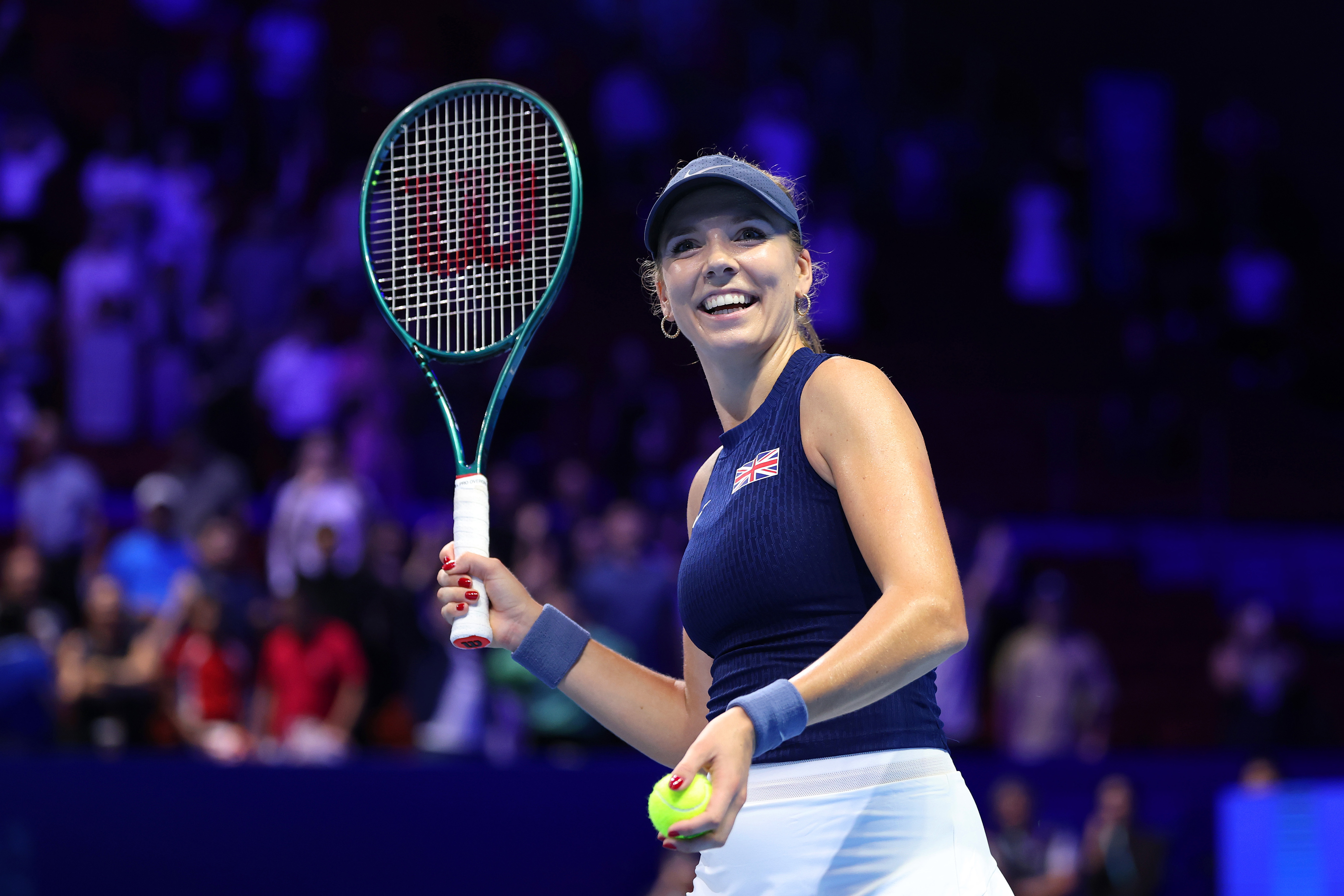 Boulter smiles after win