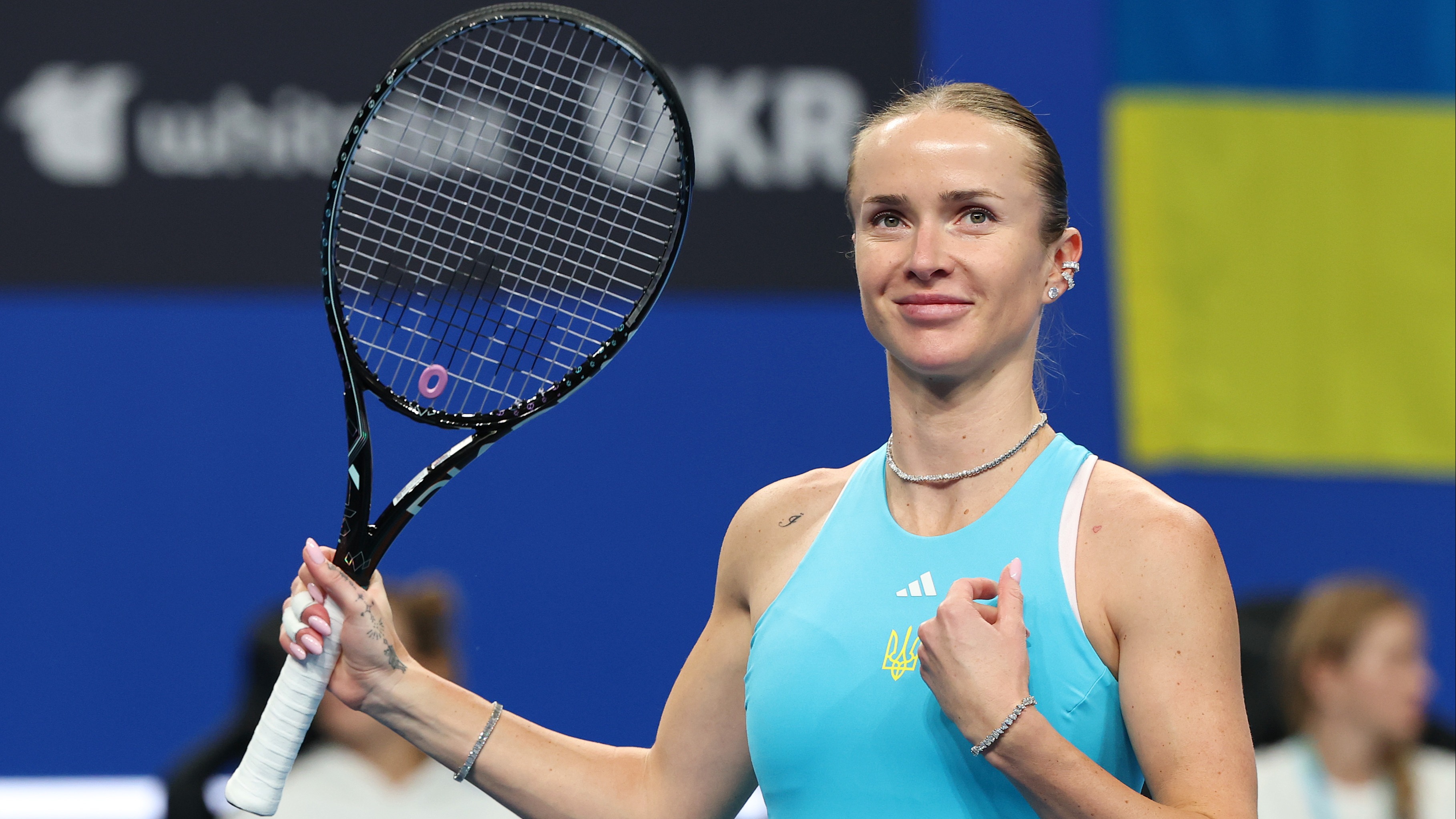 Svitolina during Paolini 2026 win