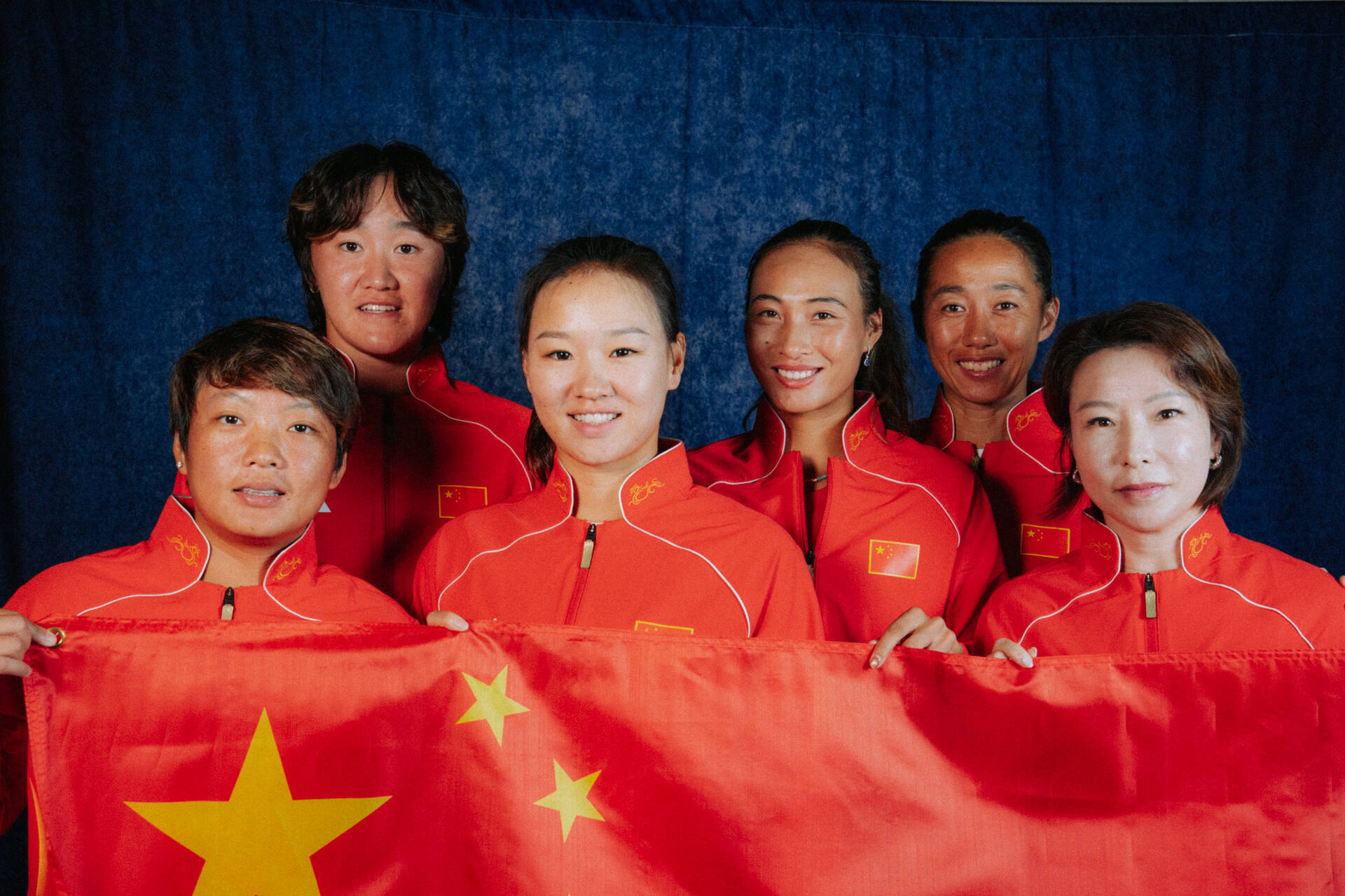 Team China with flag