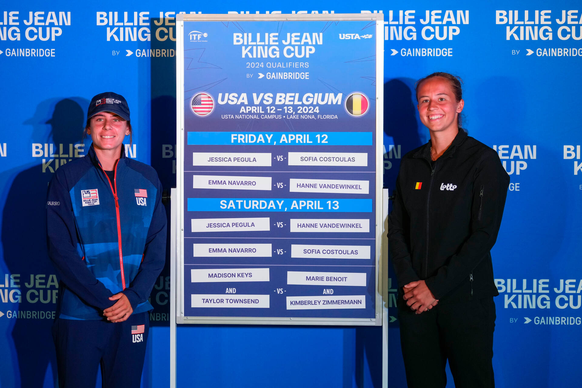 USA v Belgium: In-form Navarro set to make BJK Cup debut