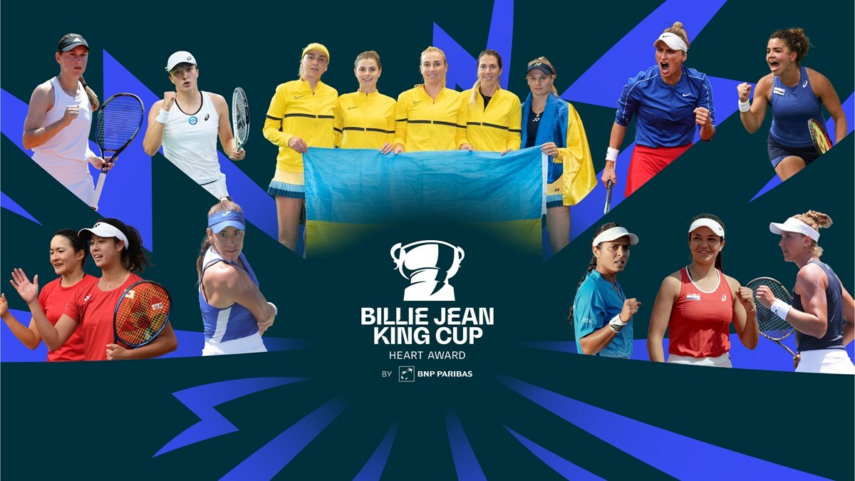 Paolini, Swiatek, the Ukrainian team and Vondrousova among those up for a Heart Award
