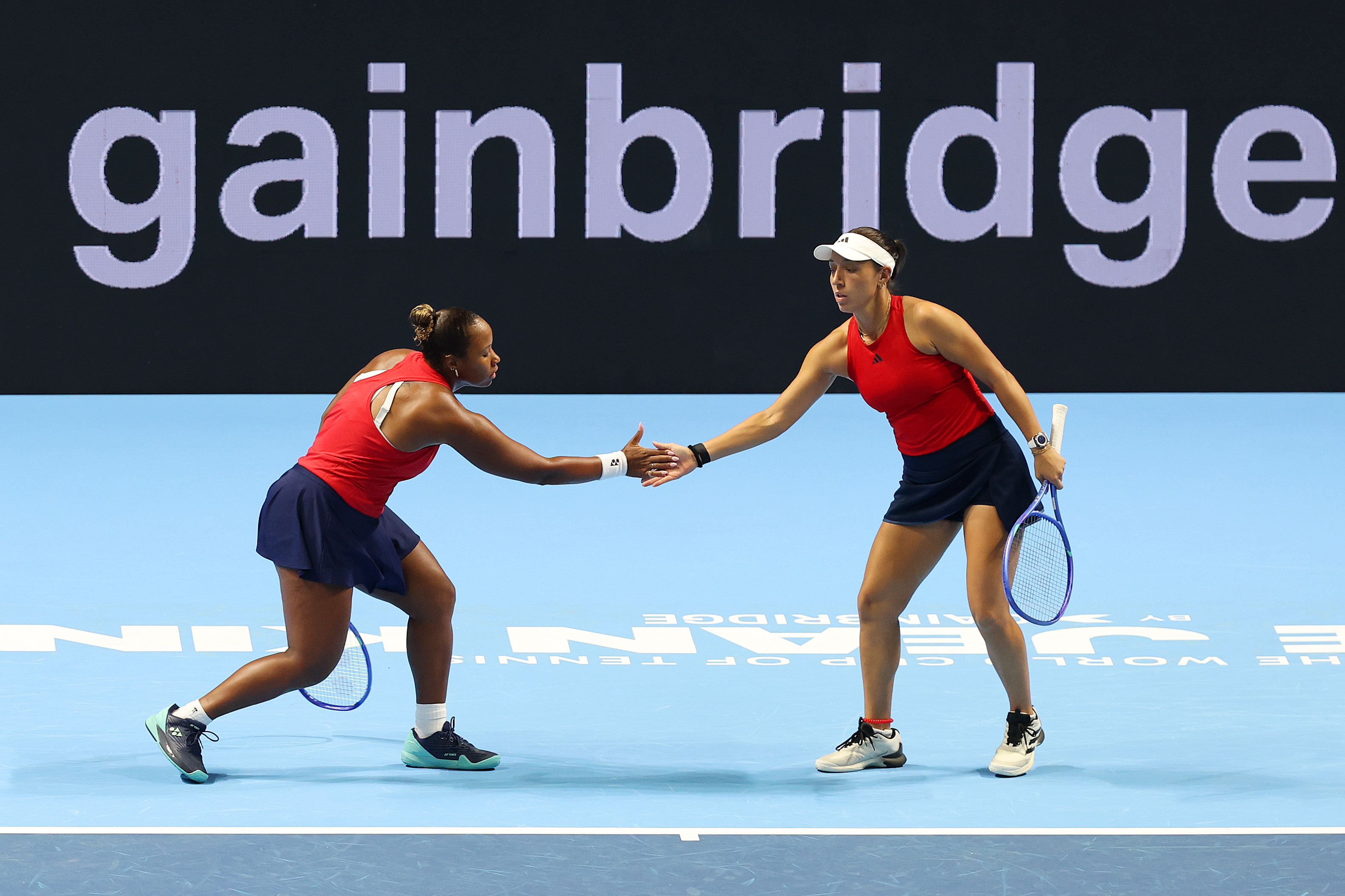 USA doubles team in quarter-final