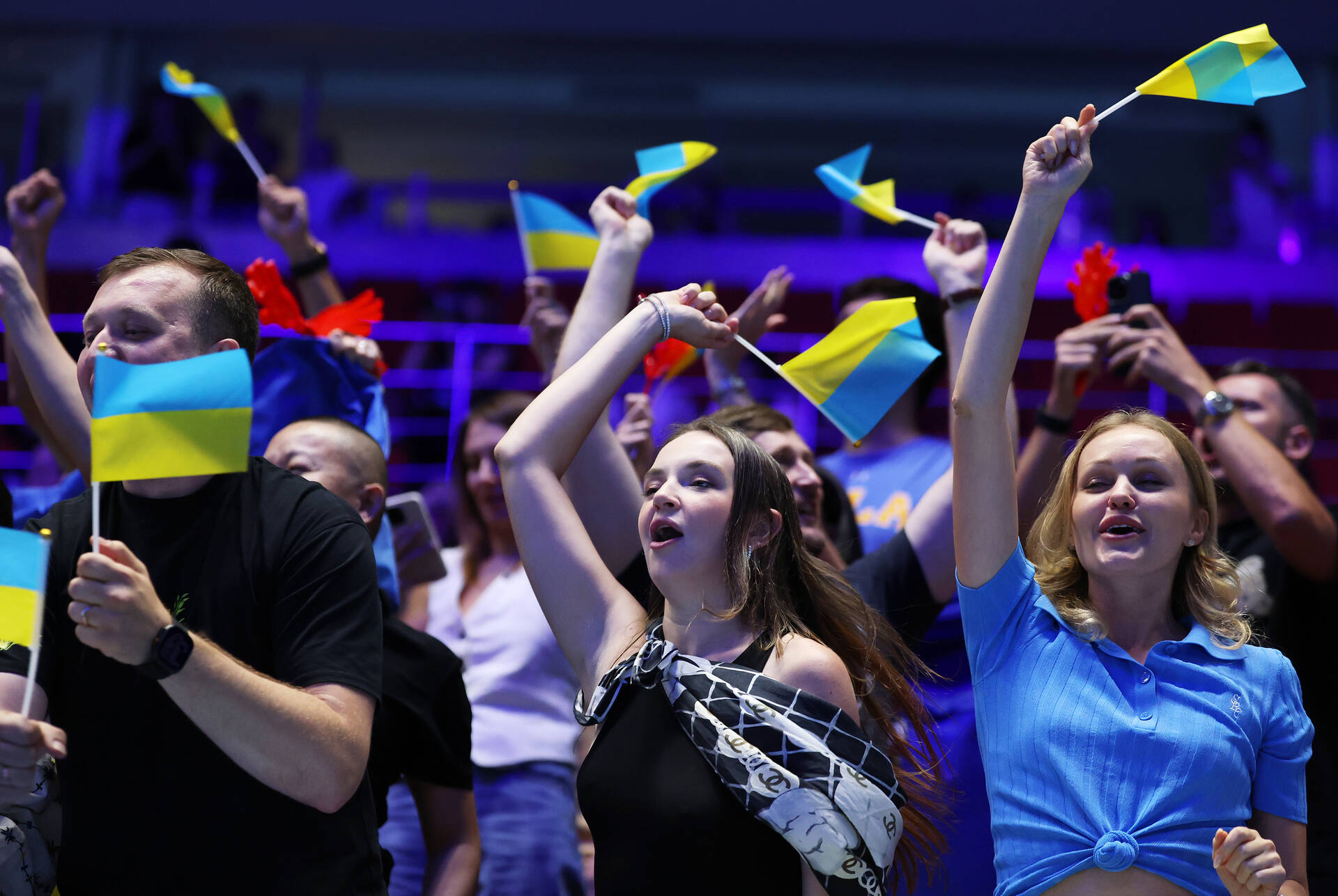 Ukraine fans in Shenzhen