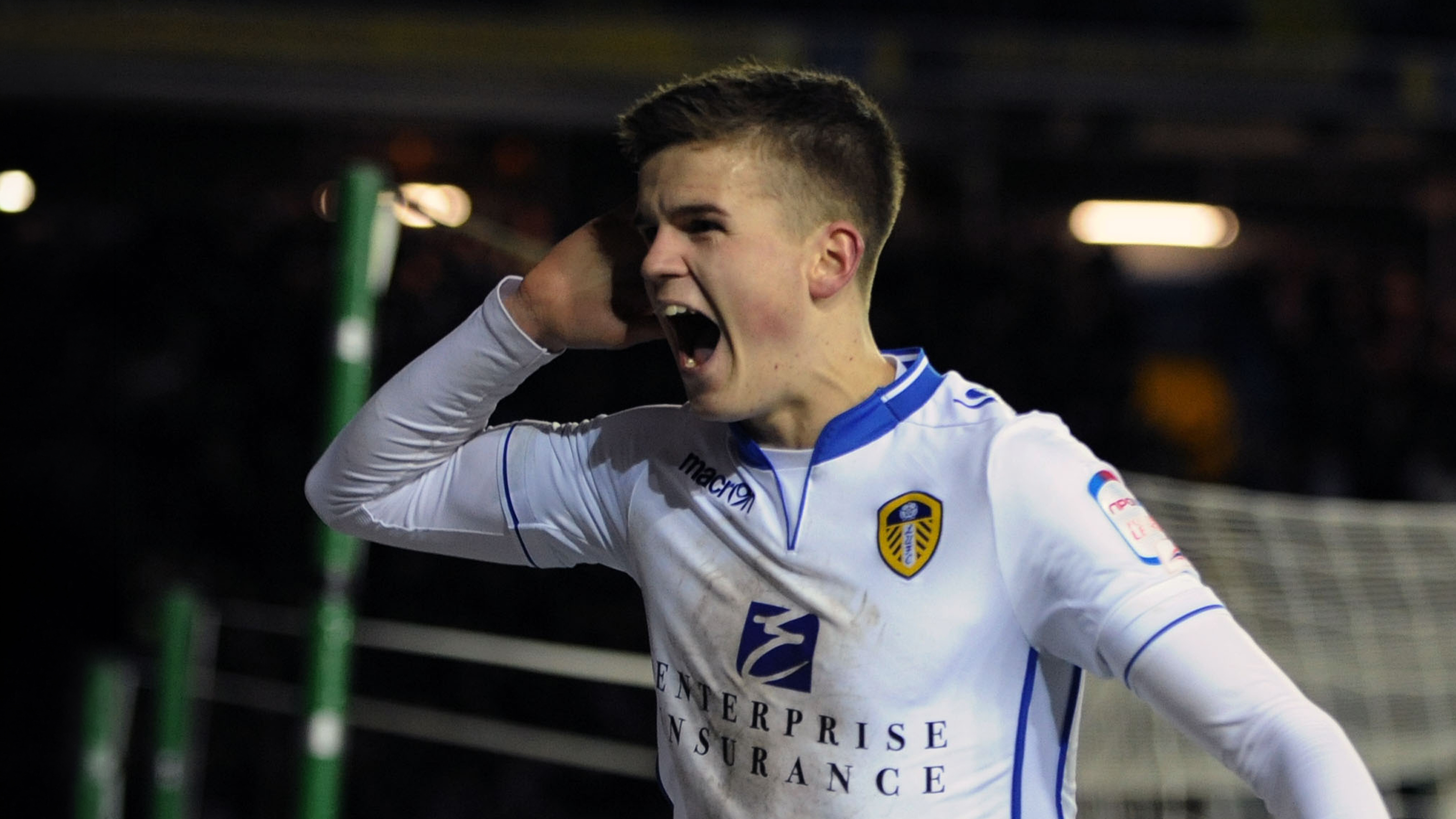 Sam Byram Peterborough Mar 13 Celebrating