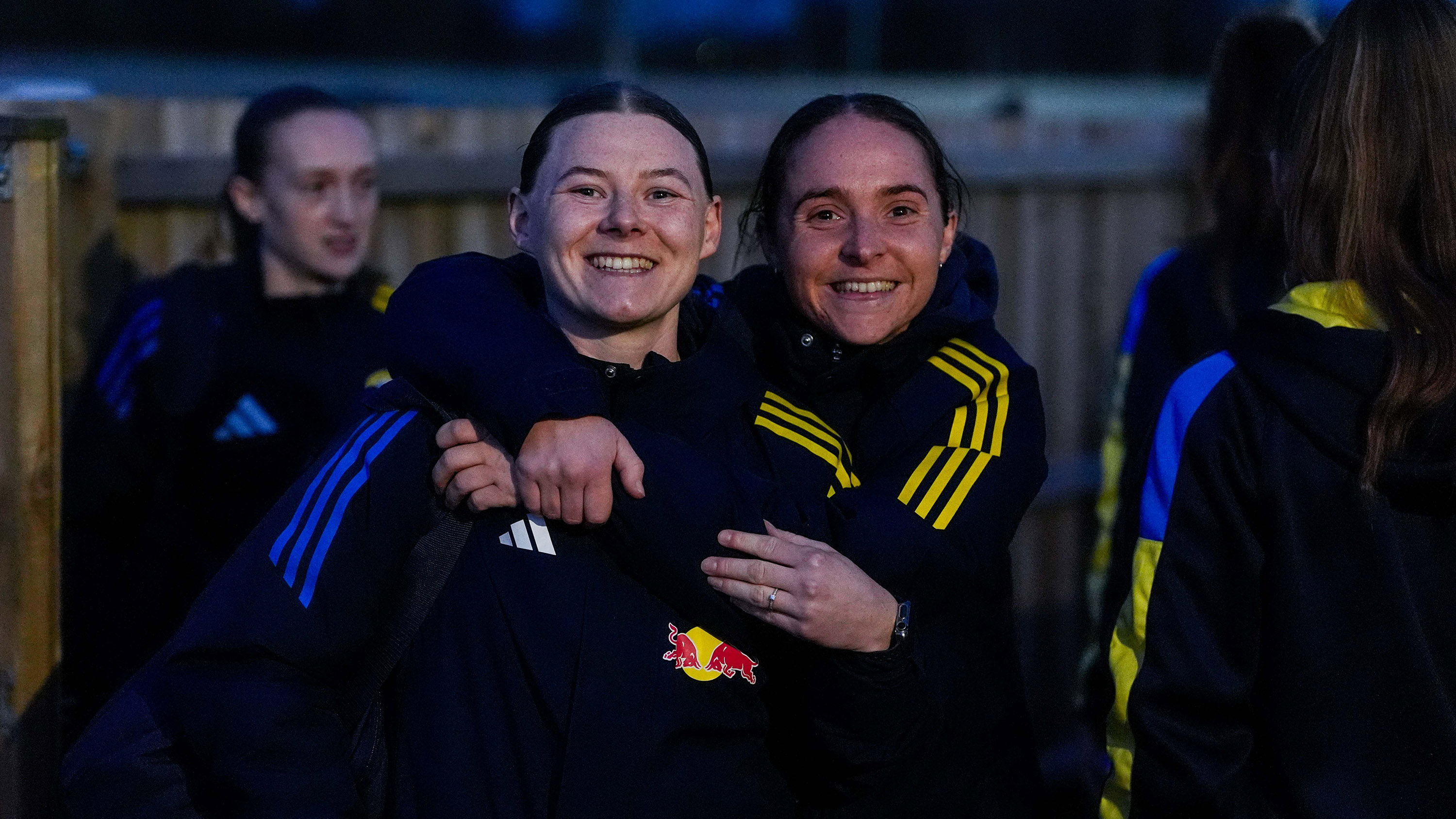 Emily Cassidy & Ellie White arrivals vs Doncaster