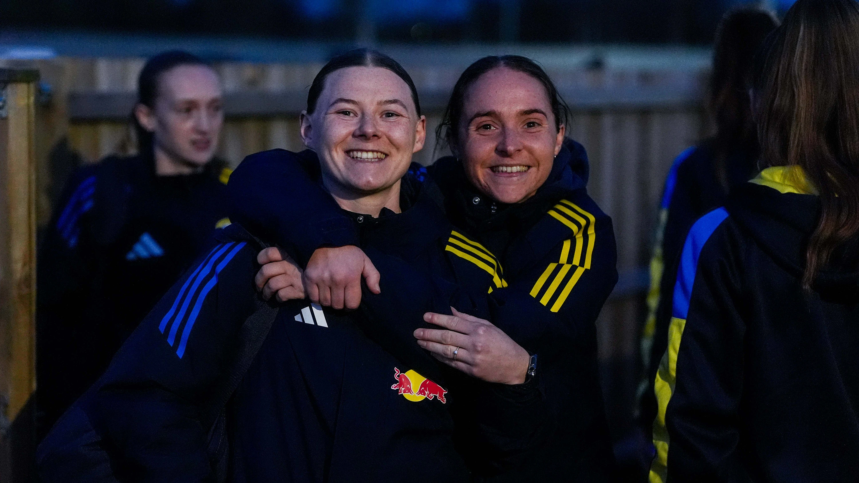 Emily Cassidy & Ellie White arrivals vs Doncaster