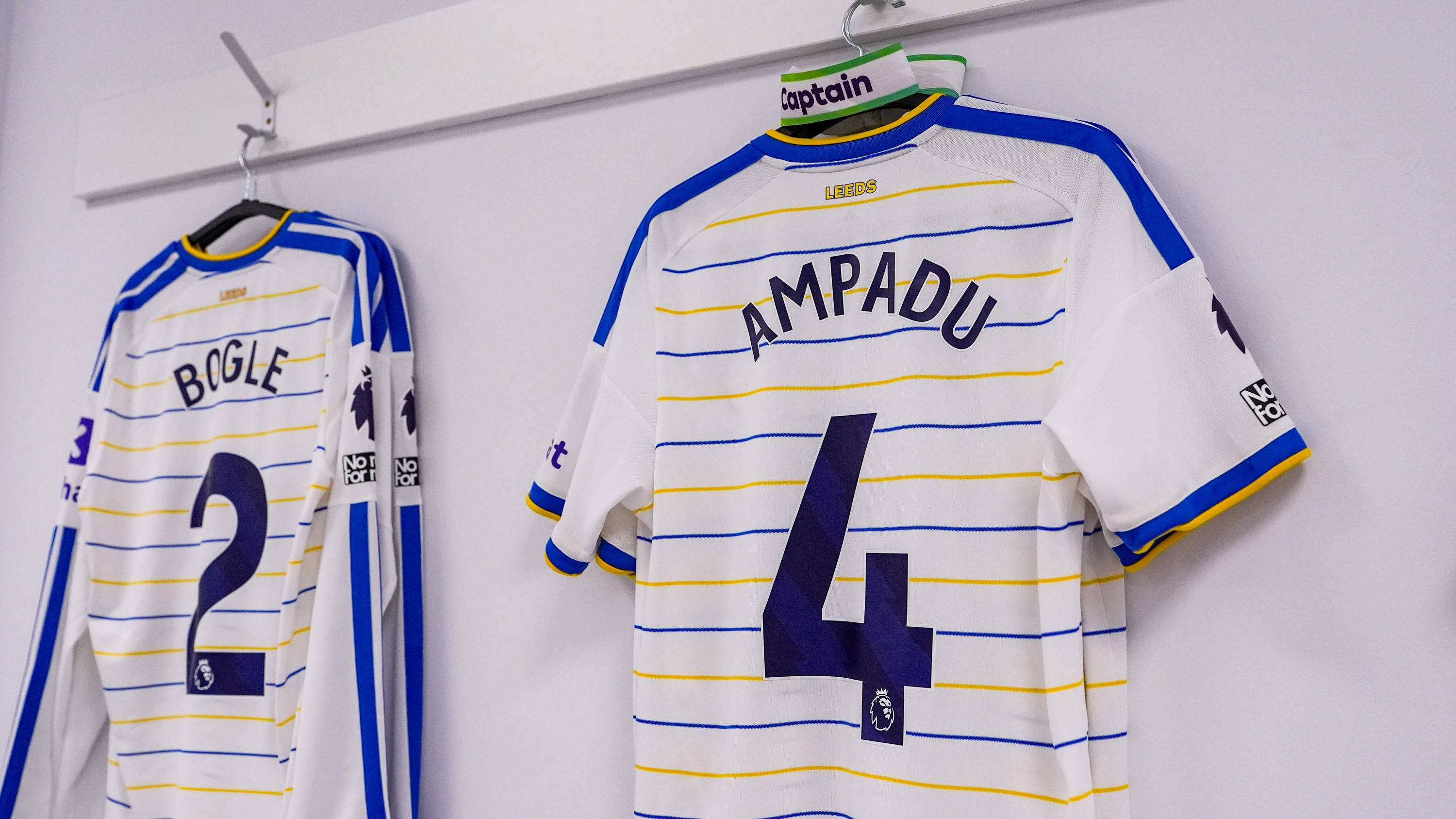 Shirts in dressing room Brighton A Sep 26