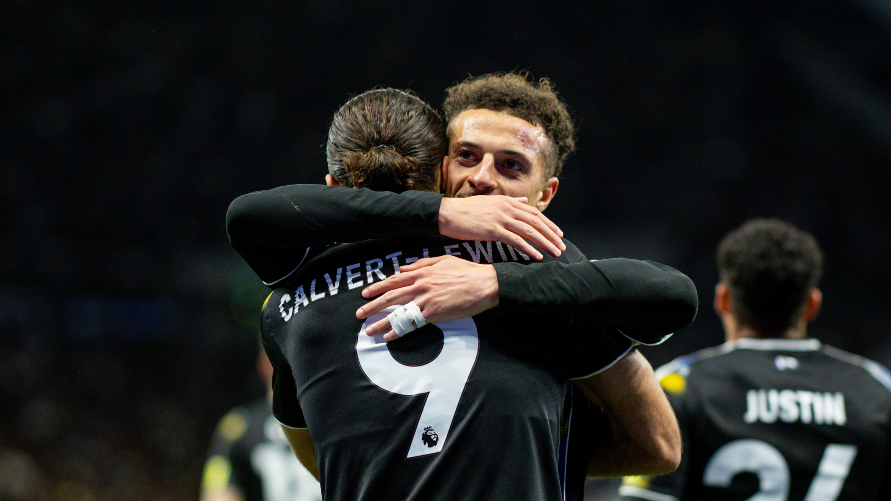 Ethan Ampadu Tottenham May 26 Hugging