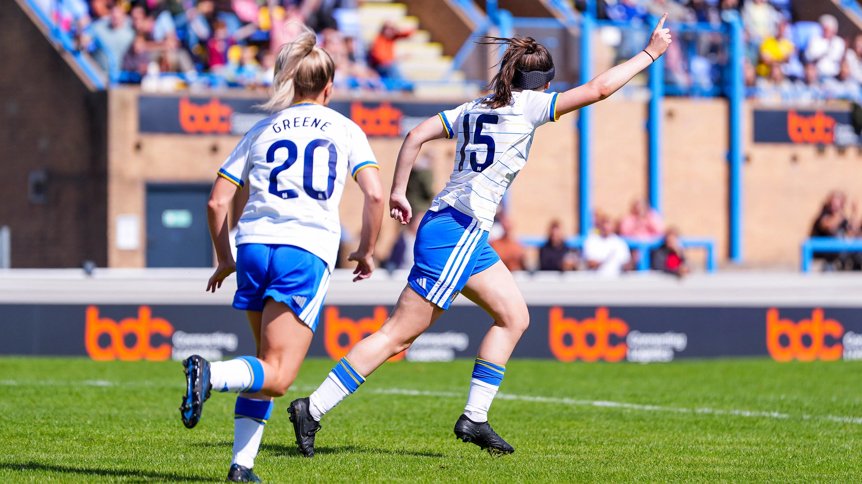 Izzy Dean Huddersfeld (H) Cup Sep 06 Goal Celebration