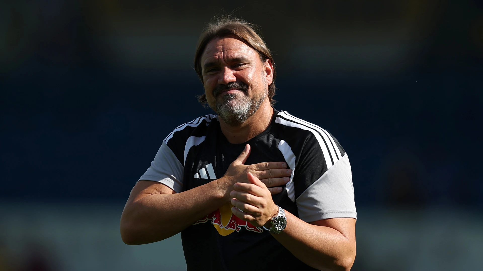 Daniel Farke RB Leipzig Aug 26 Post Match Celebration