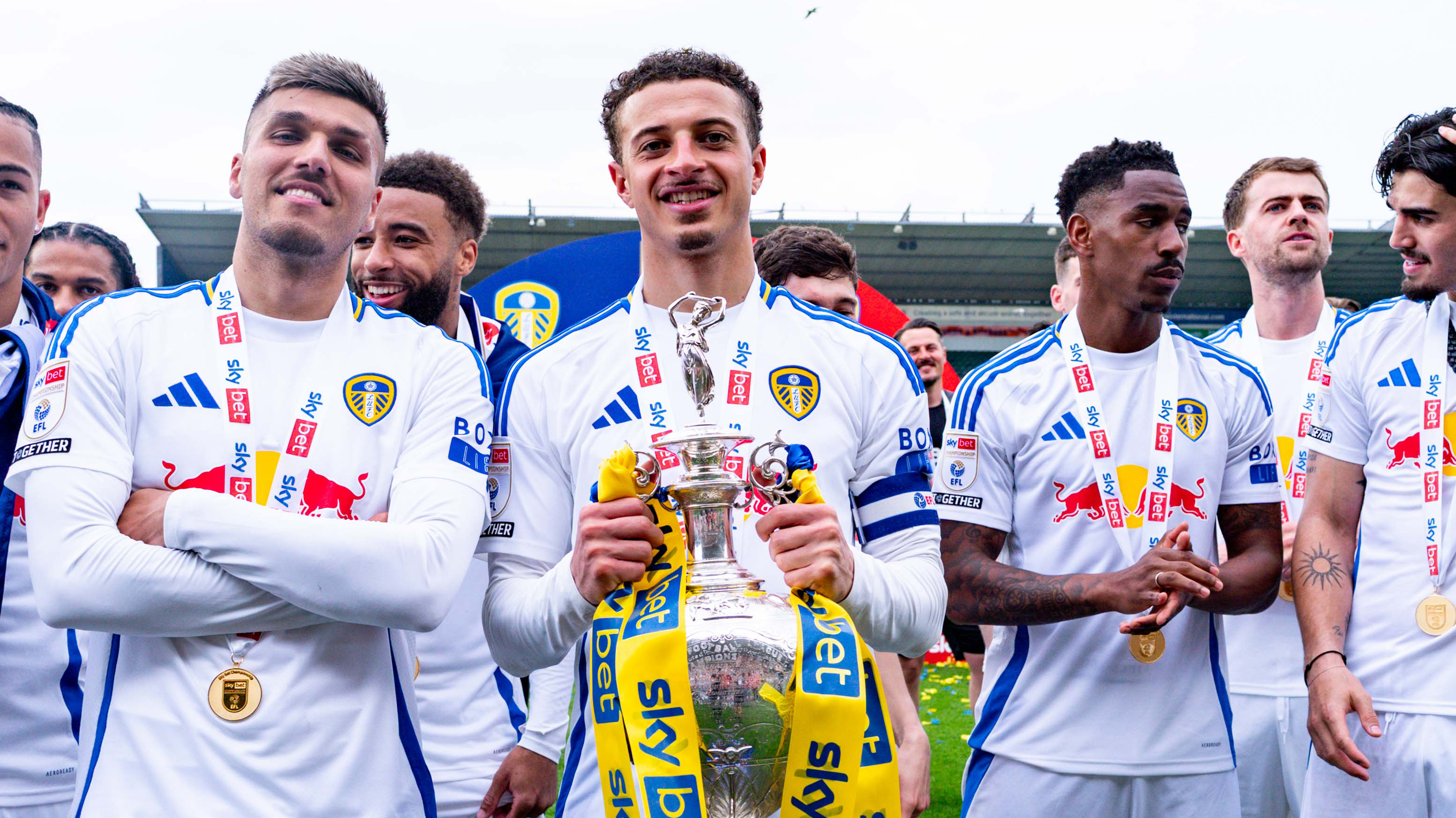 Ethan Ampadu May 26 Holding Trophy