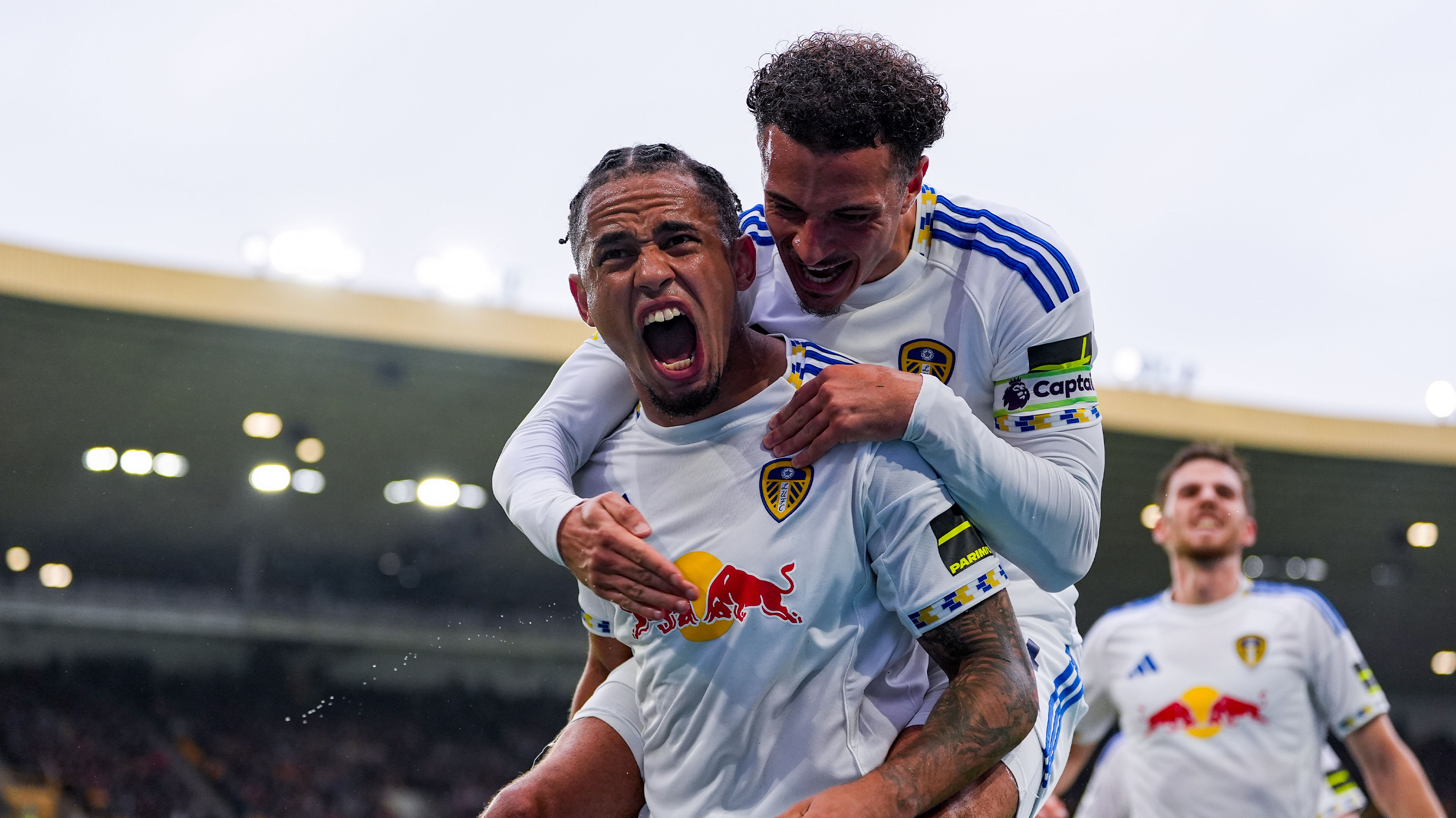 Noah Okafor Wolves Celebrating