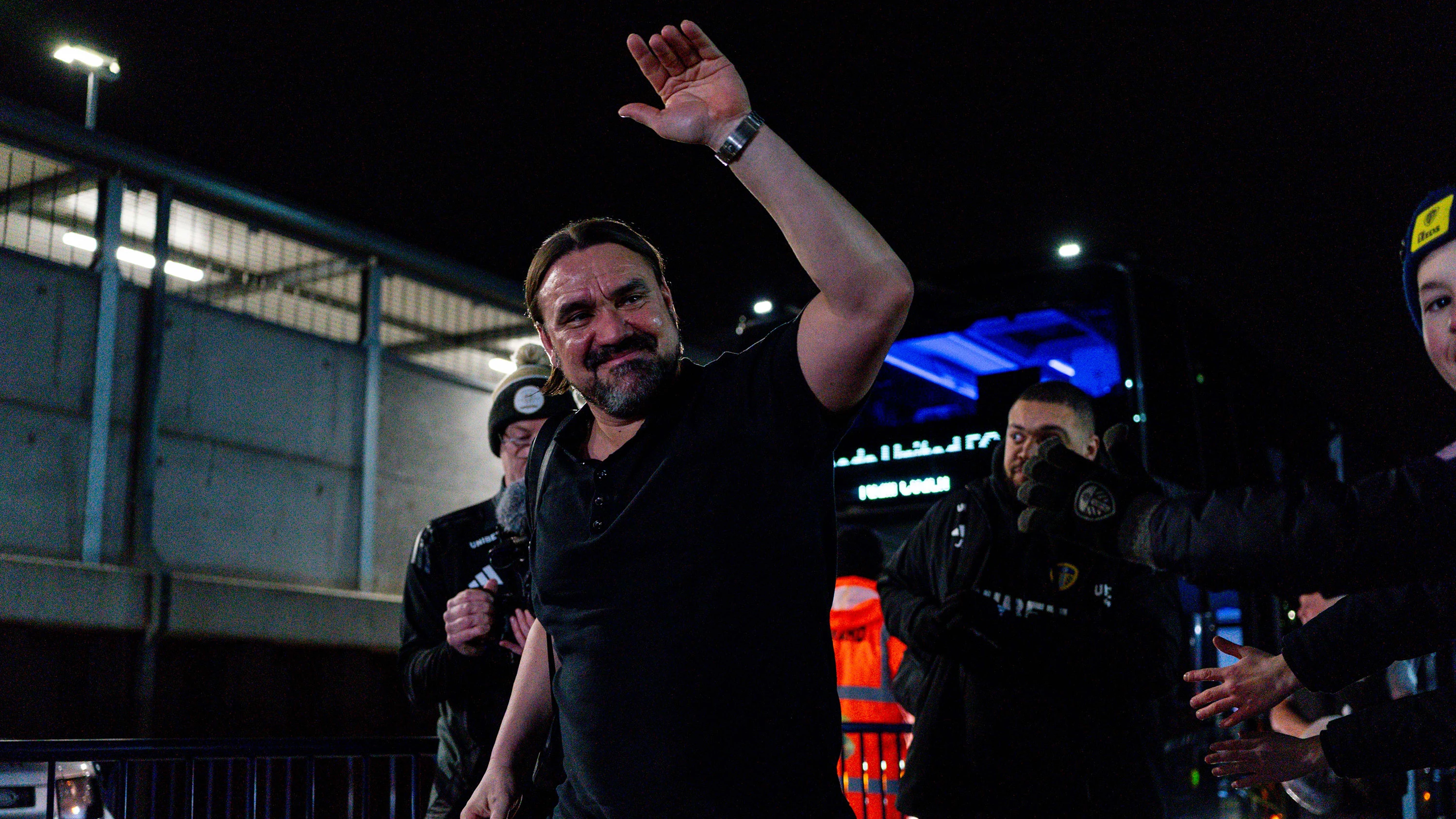 Daniel Farke arrives at ER