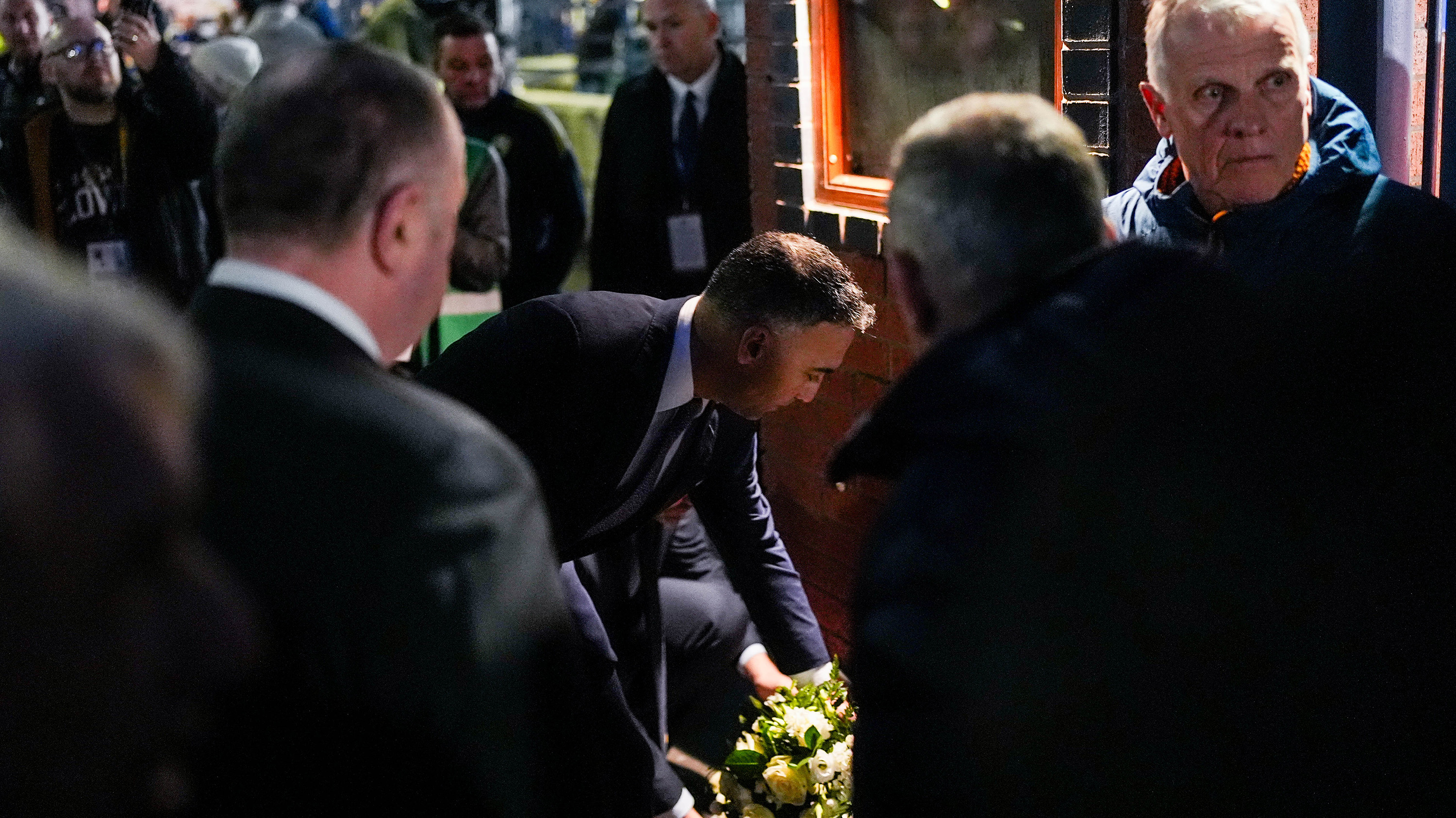 Chris and Kev Brentford Mar 26 Paraag Wreath