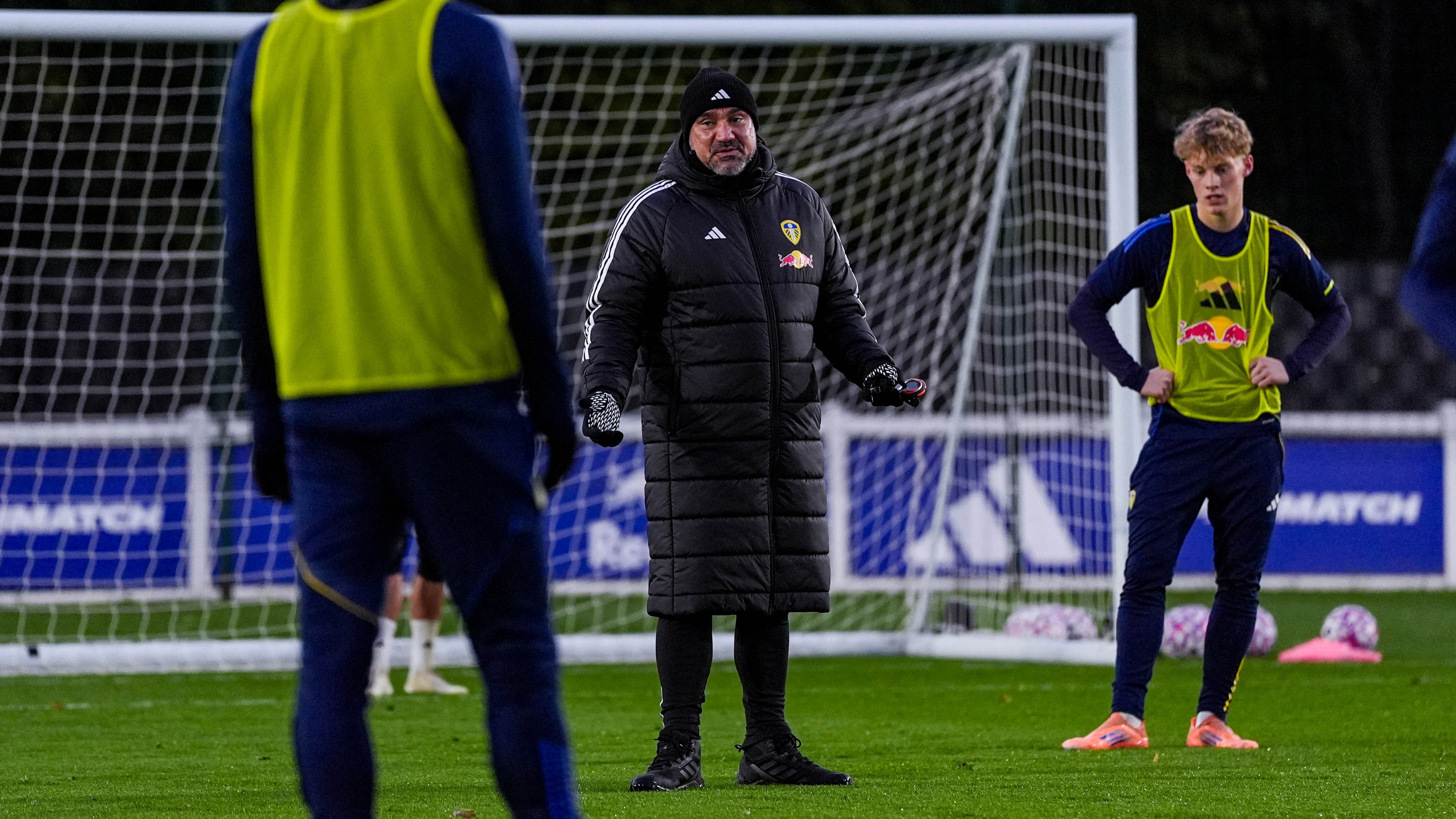 Daniel Farke pre Forest training