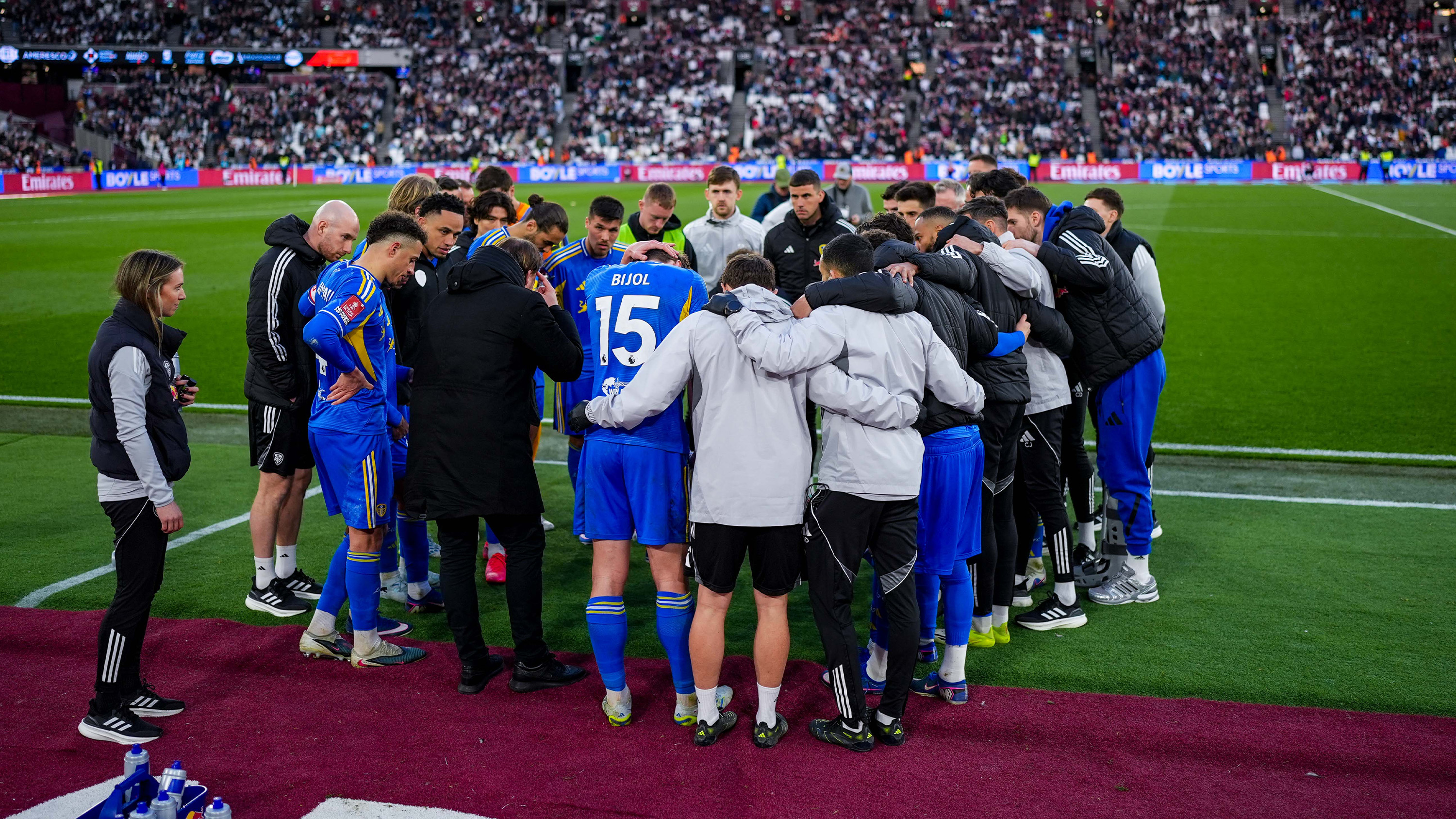Team Huddle West Ham Apr 26 Extra Time