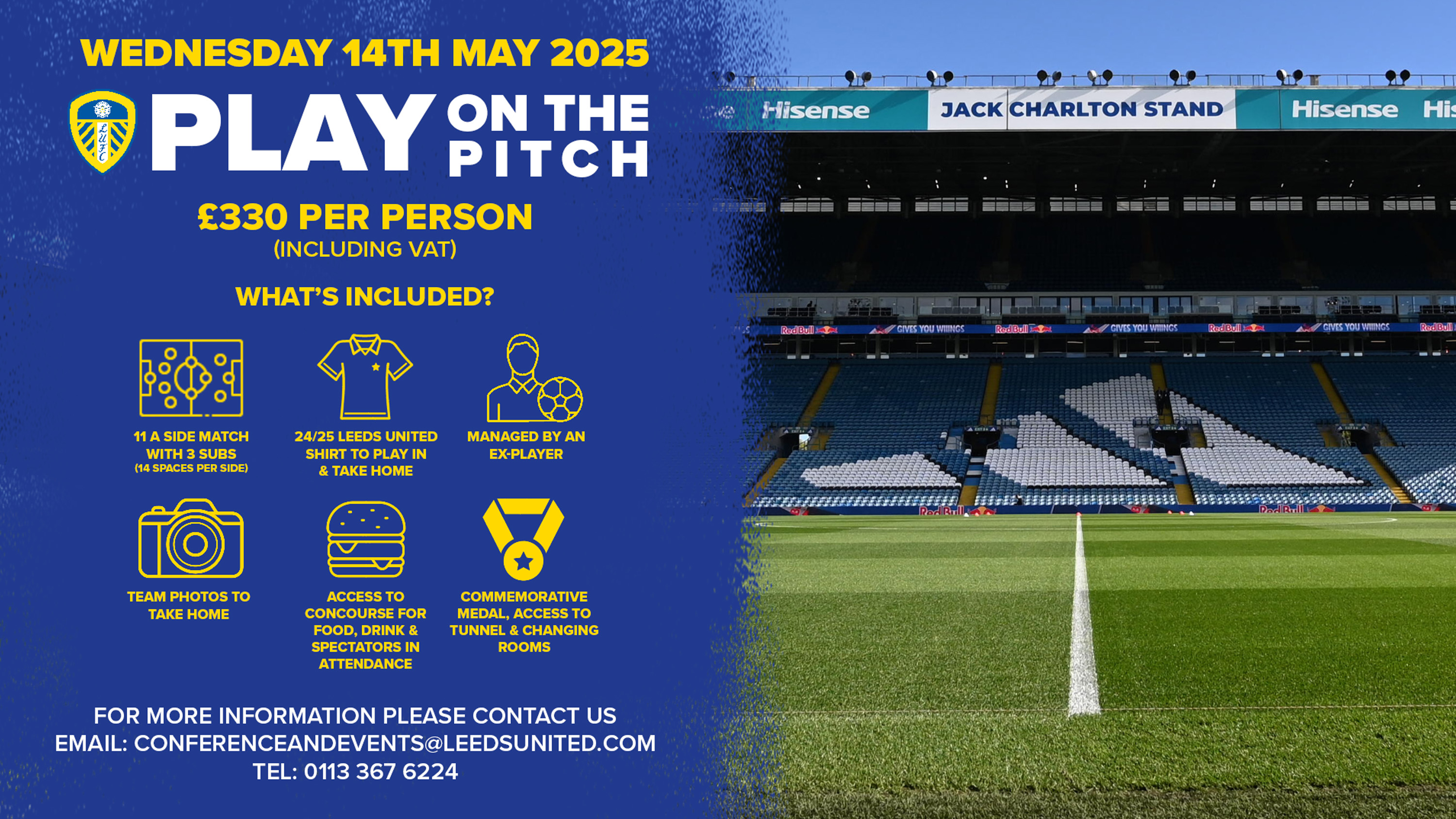 Play on the Elland Road pitch