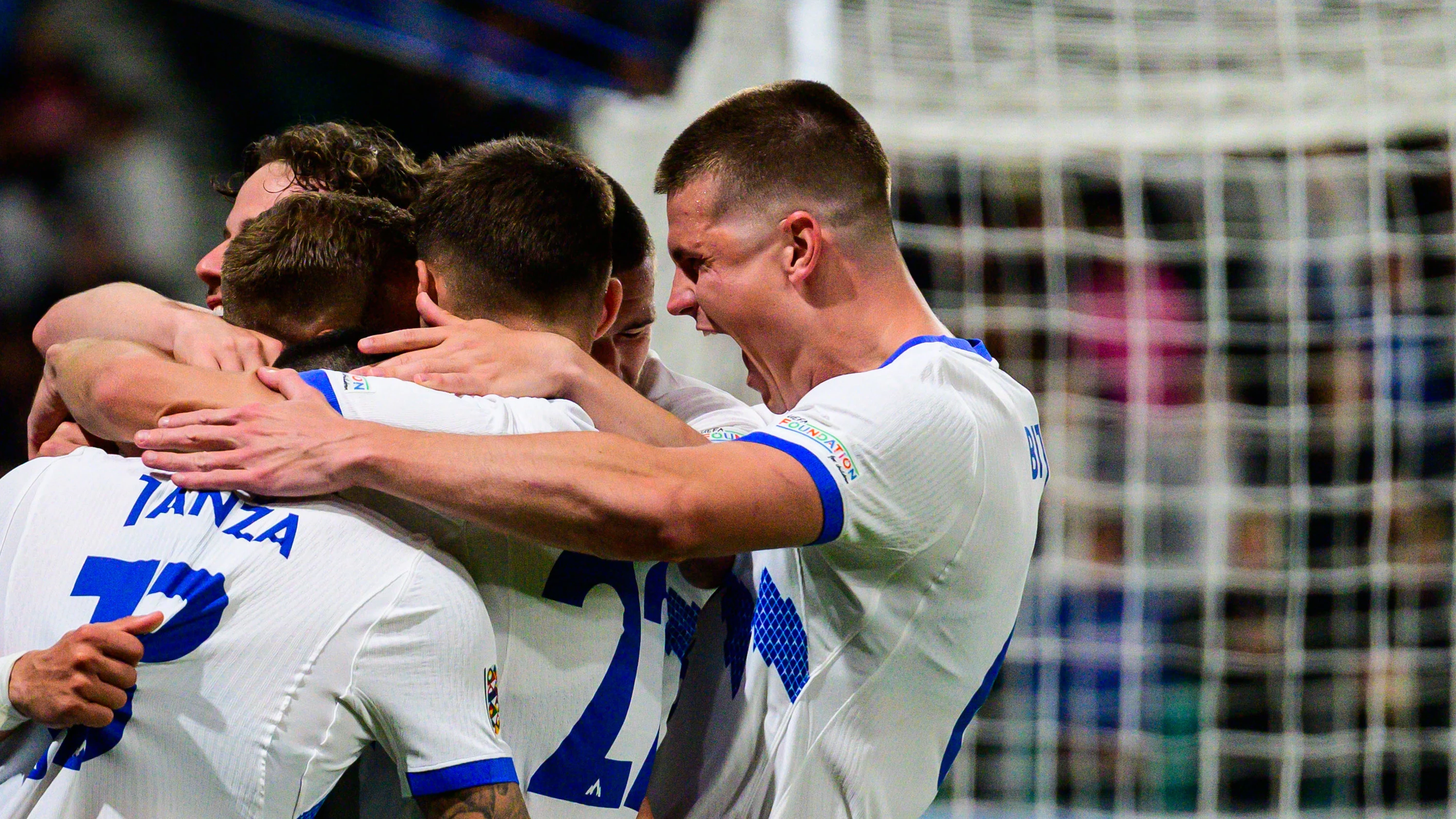 Jaka Bijol Slovenia North Macedonia Sep 26 Celebrating goal
