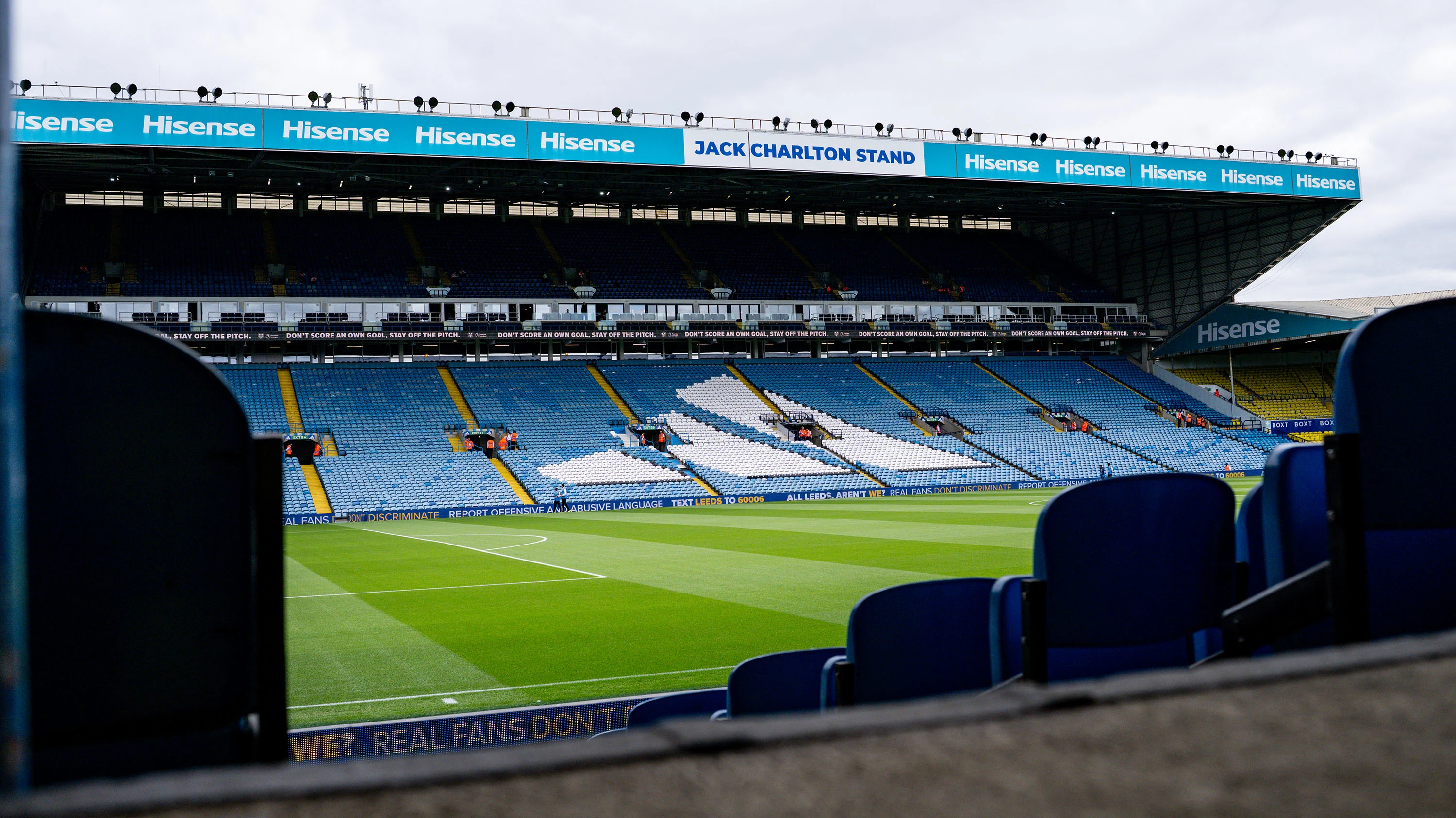 Elland Road East Stand through seats