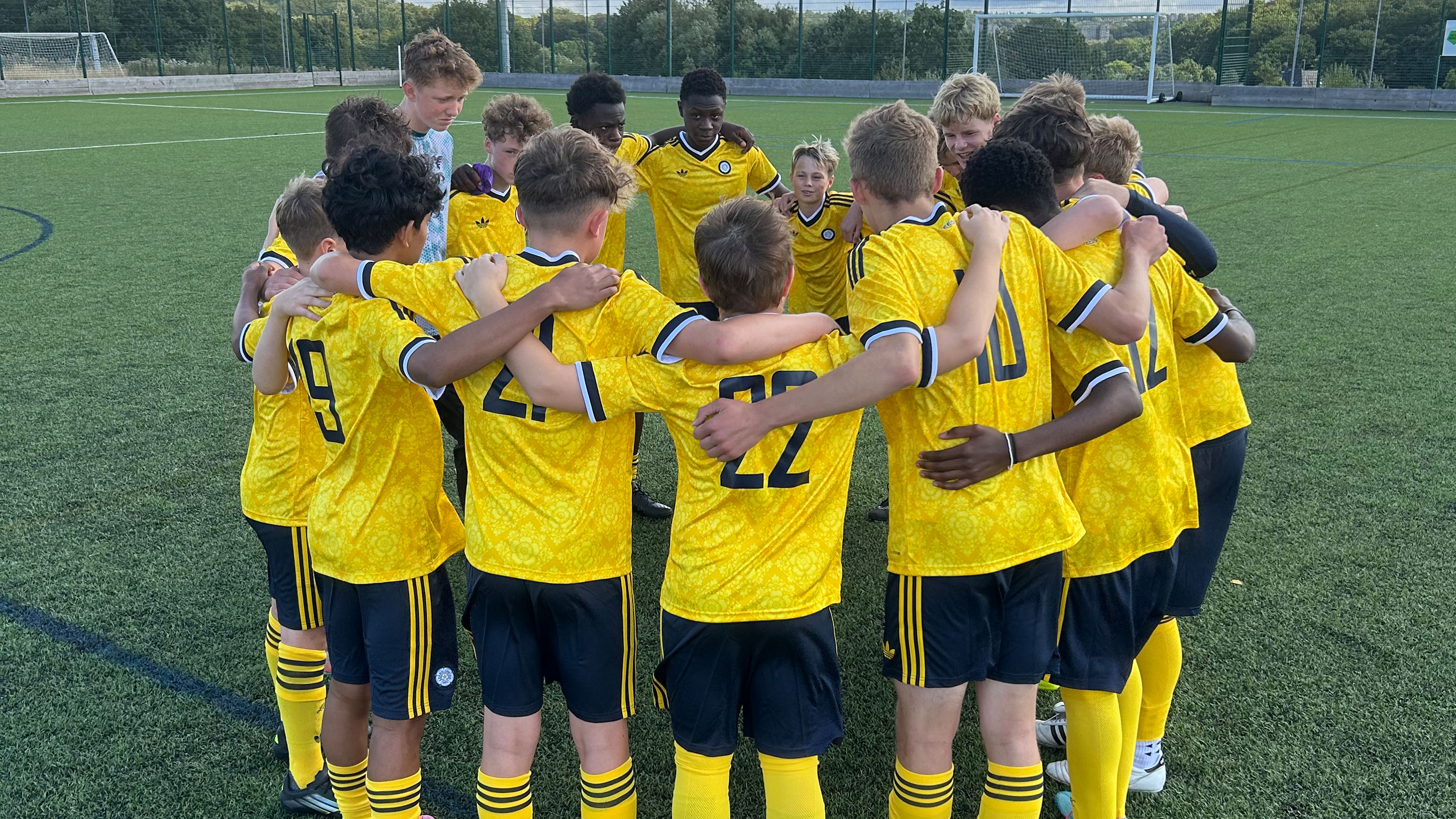 Foundation Ukraine U15s visit Oct 08 Huddle