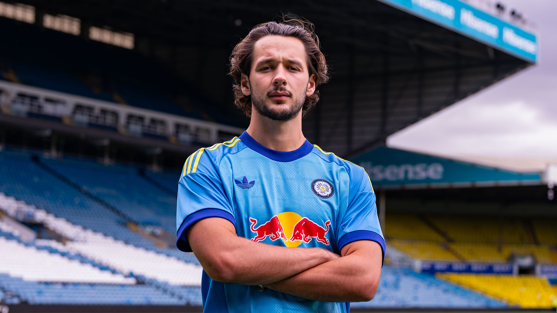 James Trafford New Signing Aug 26 Pitch Arms Folded Elland Road