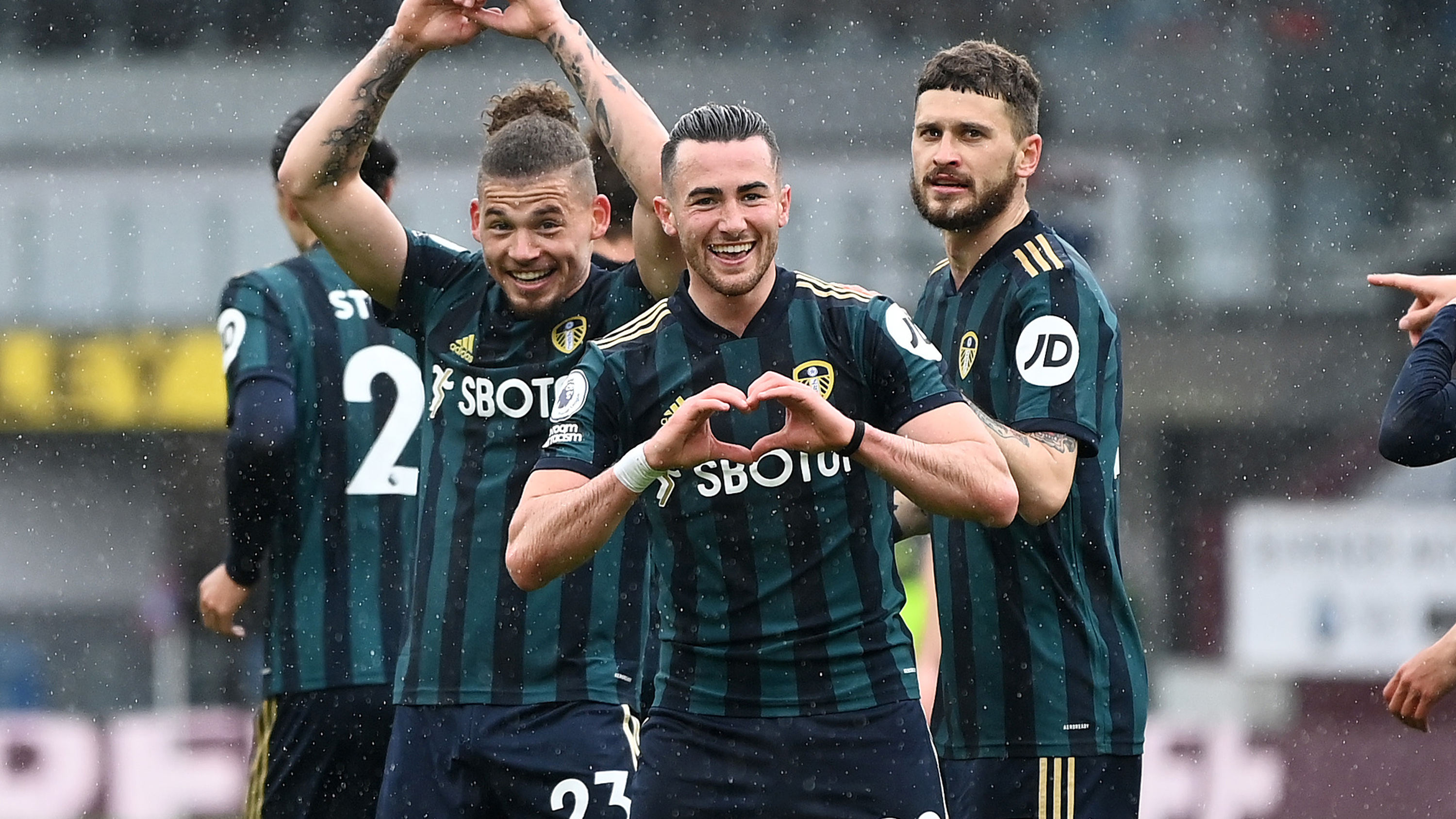 Jack Harrison Burnley Heart Celebration