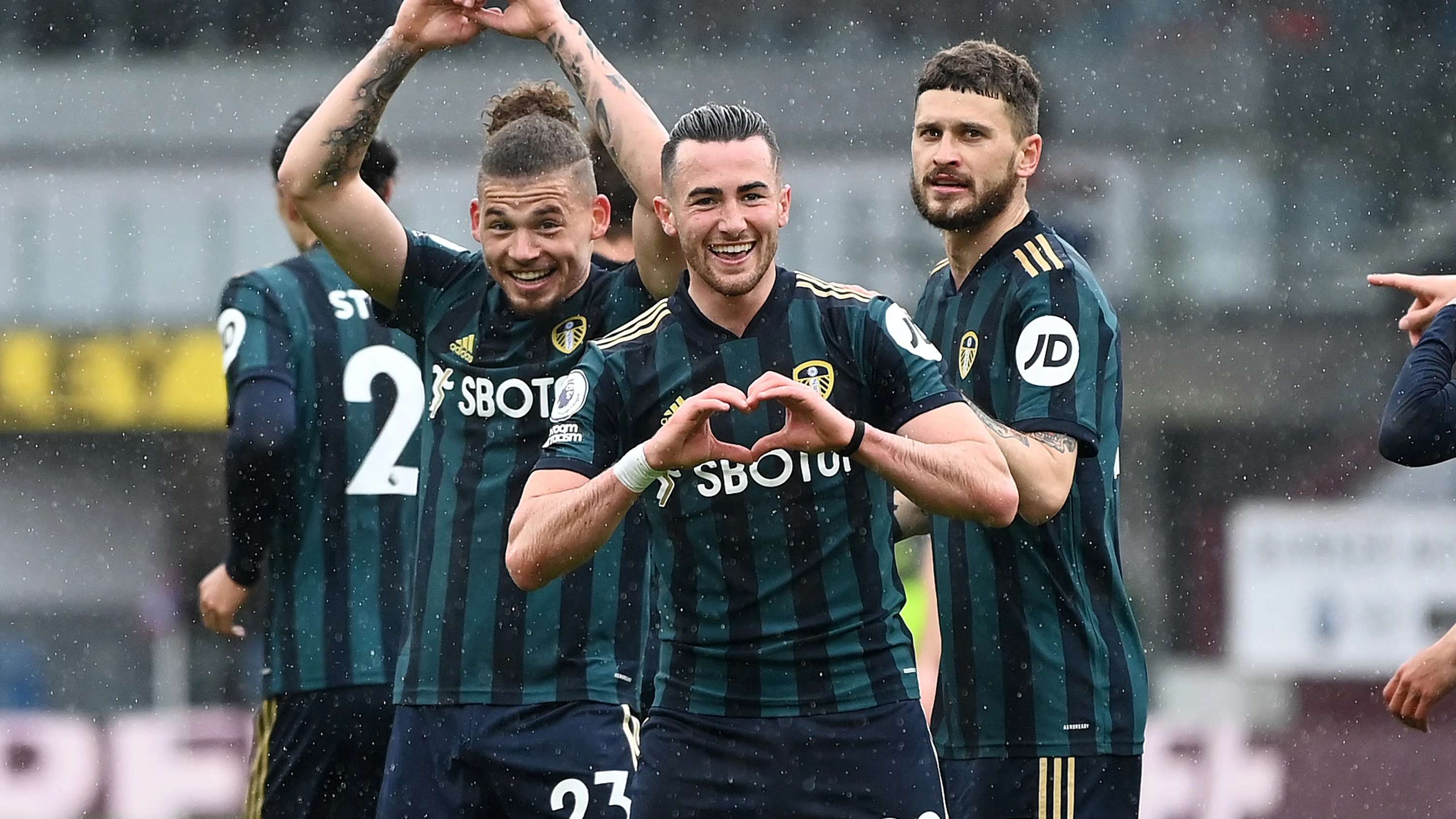 Jack Harrison Burnley Heart Celebration