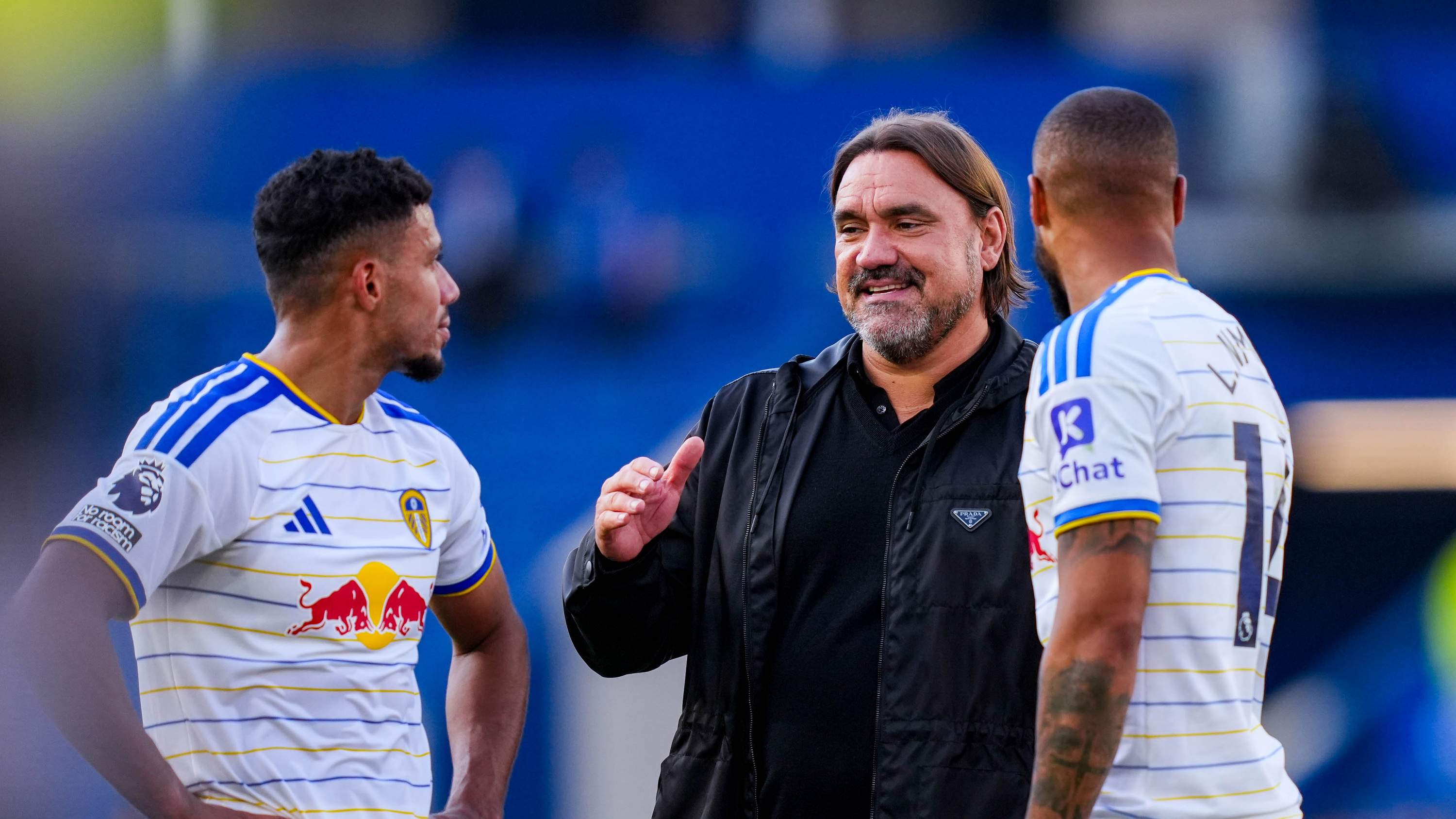 Daniel Farke Brighton Sept 26 Chatting JJ Lukas