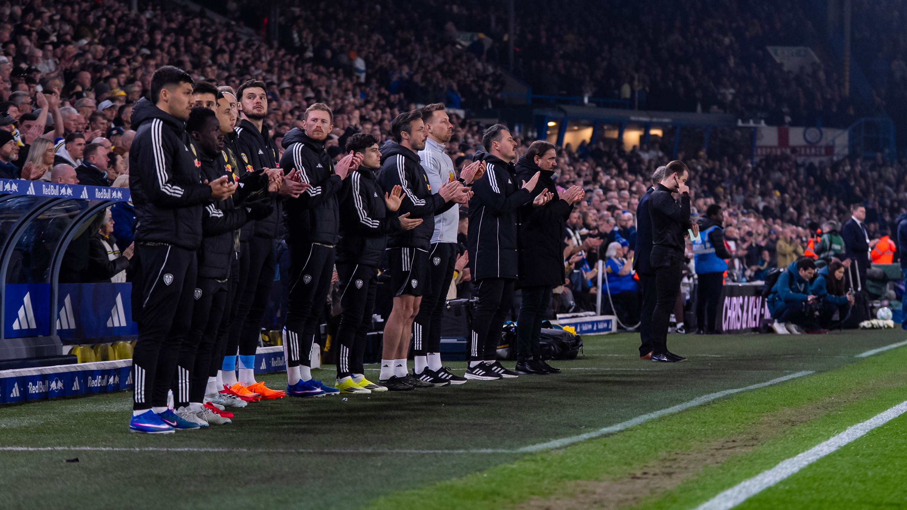 Chris and Kev Brentford Mar 26 Dugout