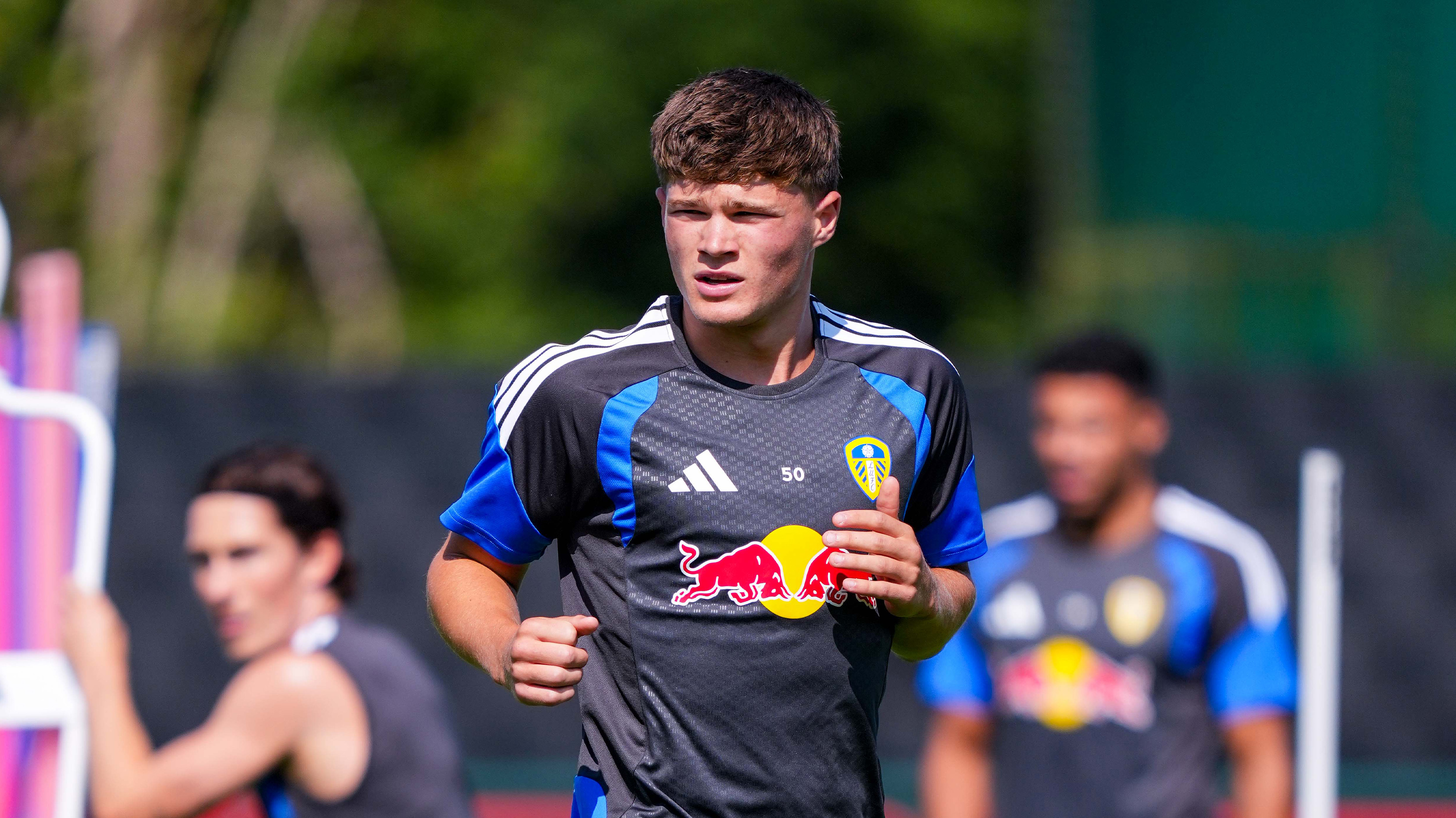 Alfie Cresswell Training Thorp Arch Jul 26 Warming Up