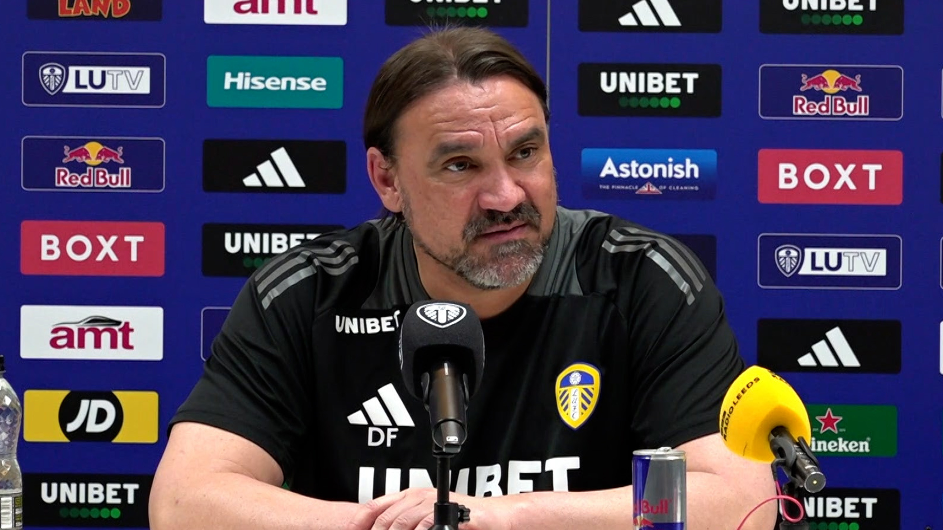 Daniel Farke pre Luton presser