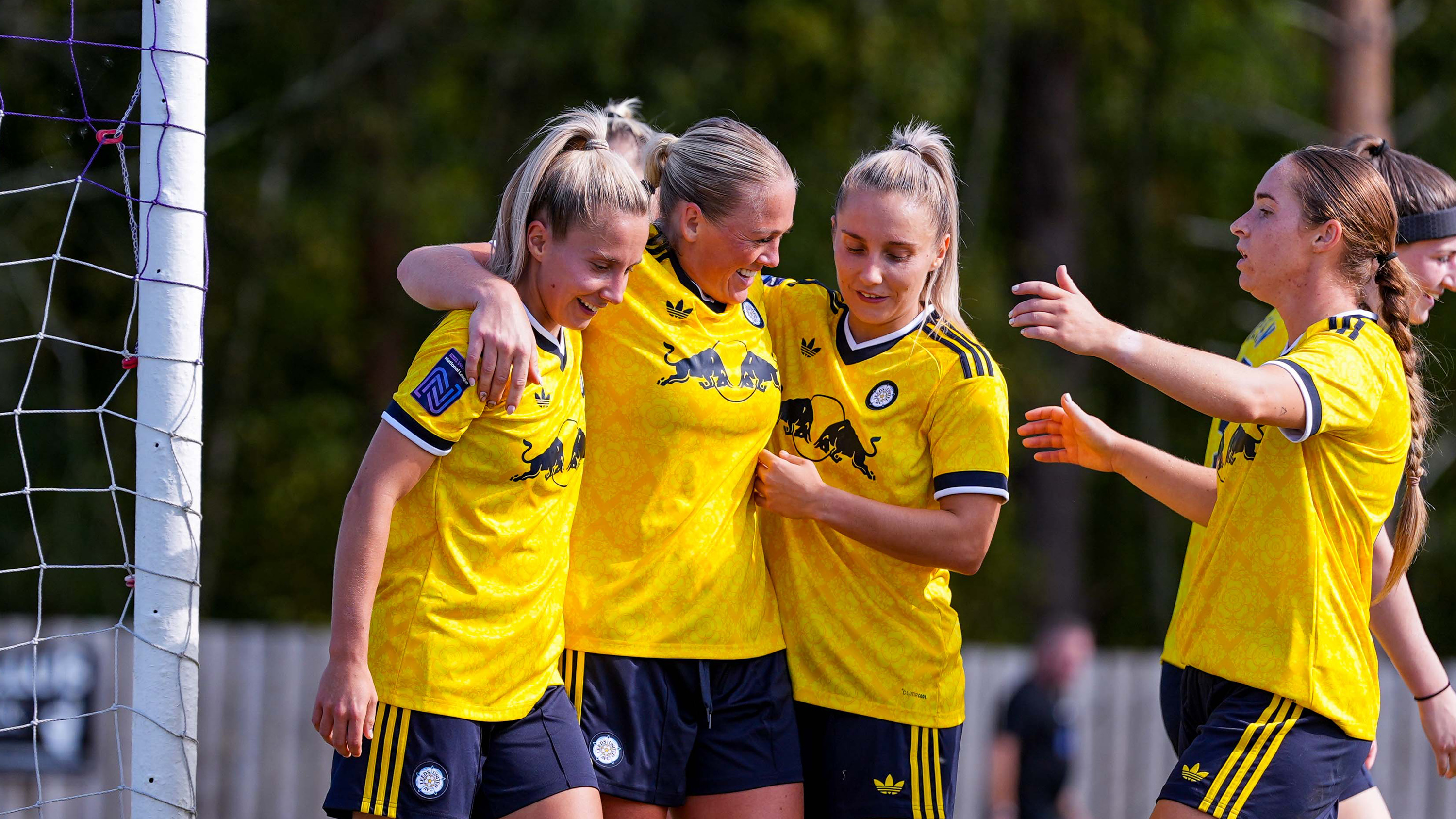 Amy Woodruff Chester-le-Street Aug 26 Celebrating goals