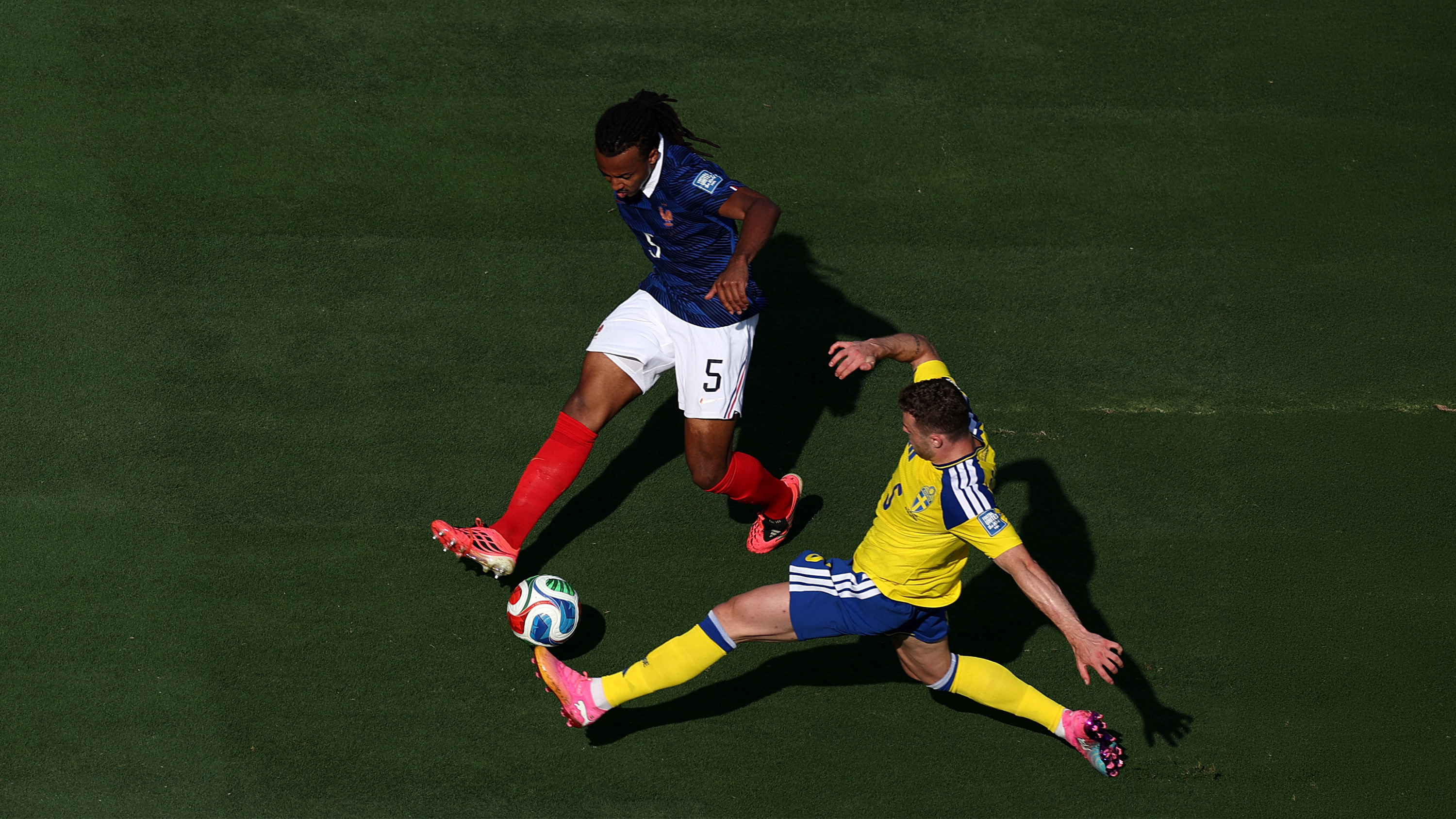 Gabriel Gudmundsson Sweden France Jul 26 Tackle