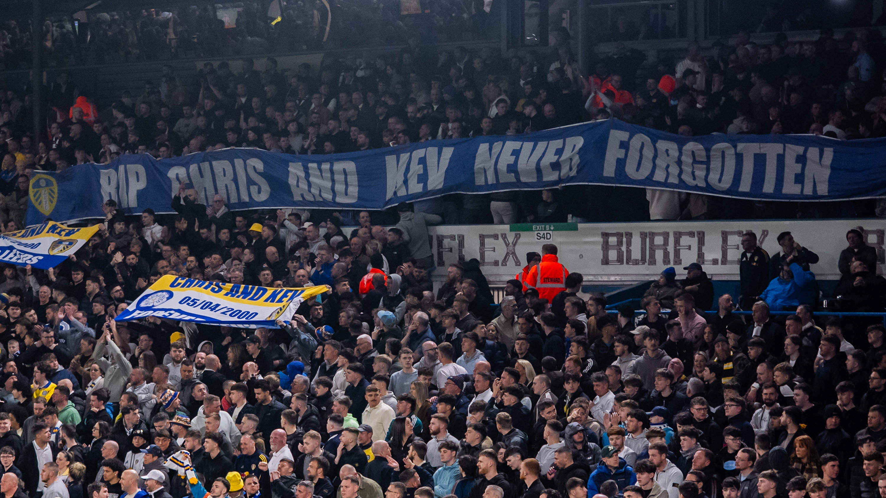 Chris and Kev Brentford Mar 26 South Stand