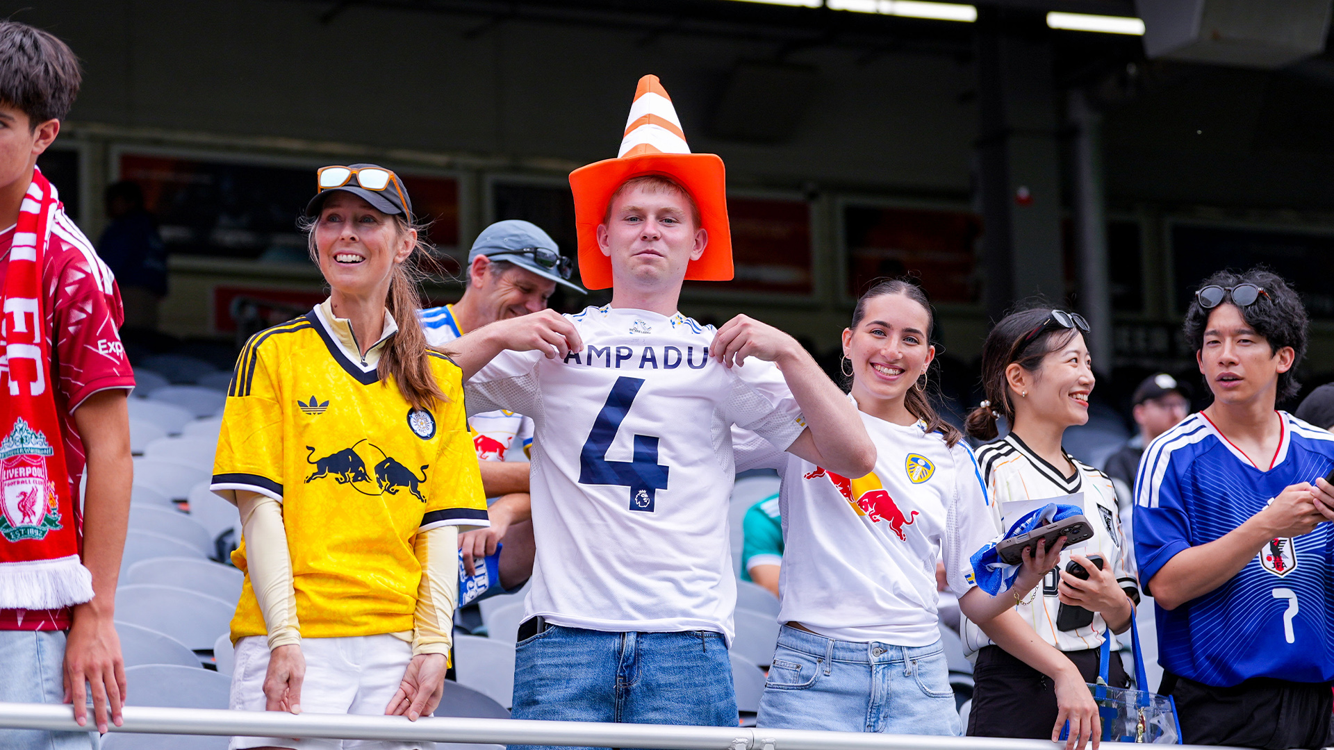 Fan Wearing. Ampadu Cone Liverpool Aug 26
