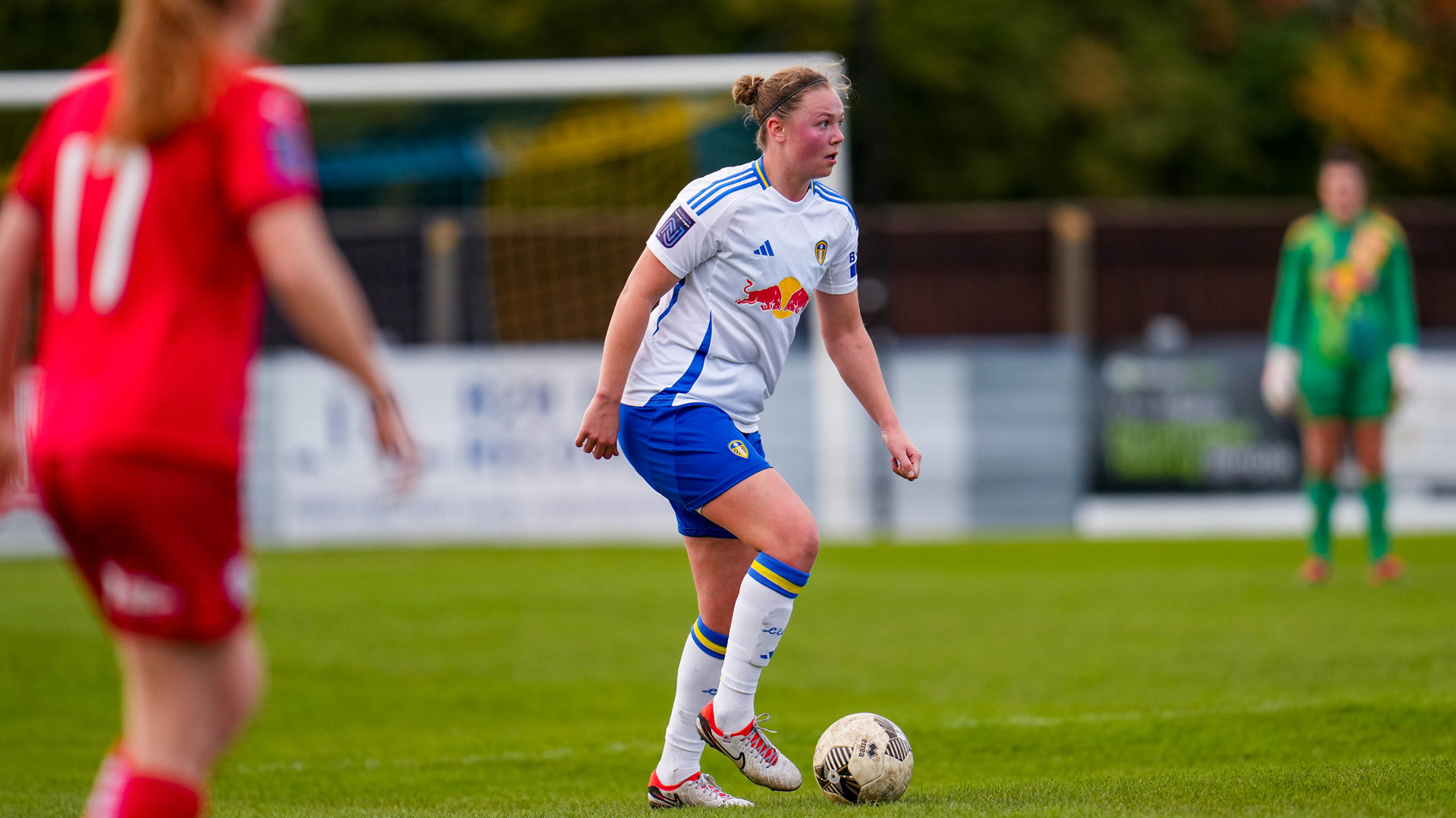 Alice Hughes in action vs Barnsley 2