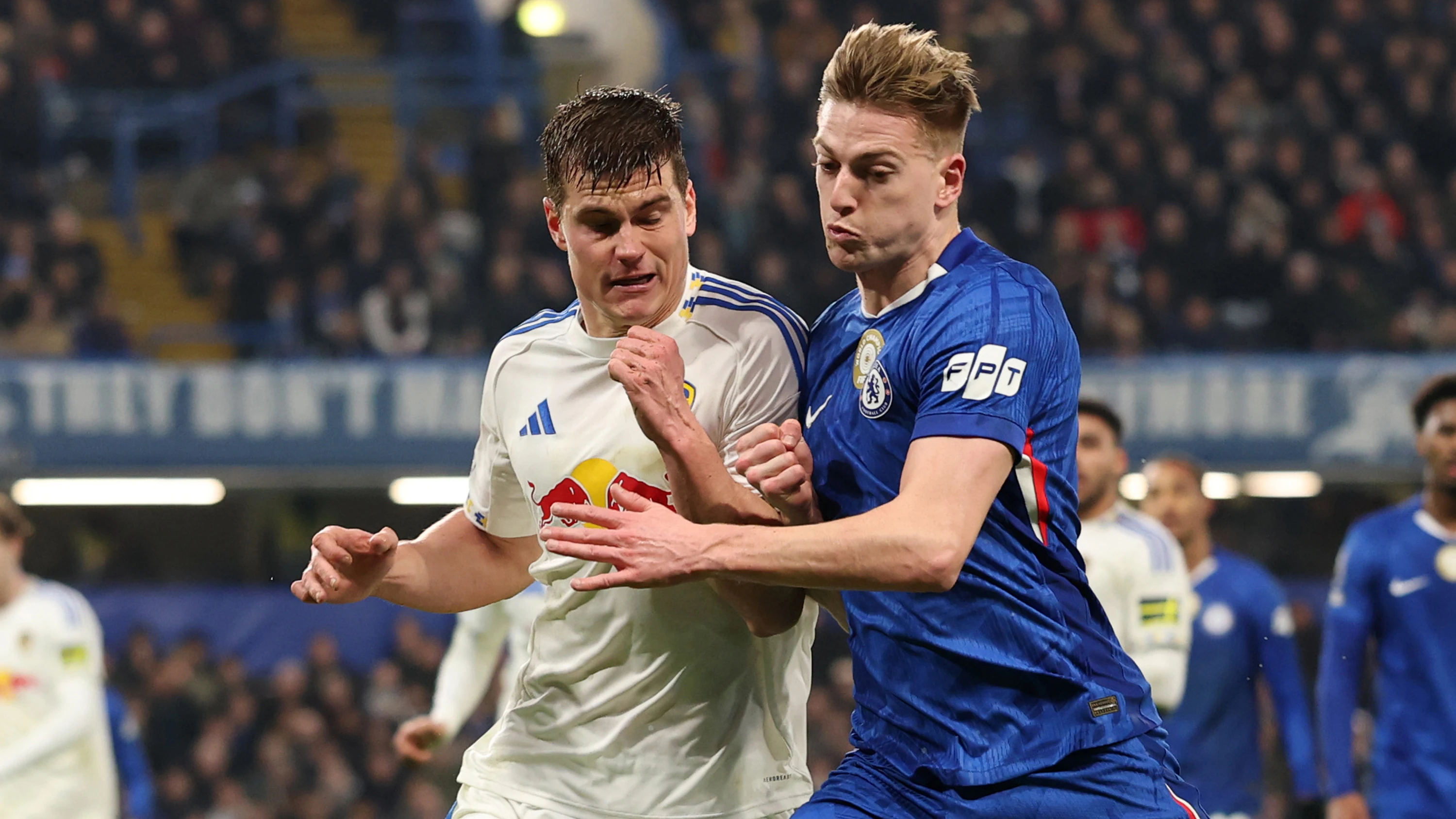 Jaka Bijol Chelsea Feb 26 Challenging