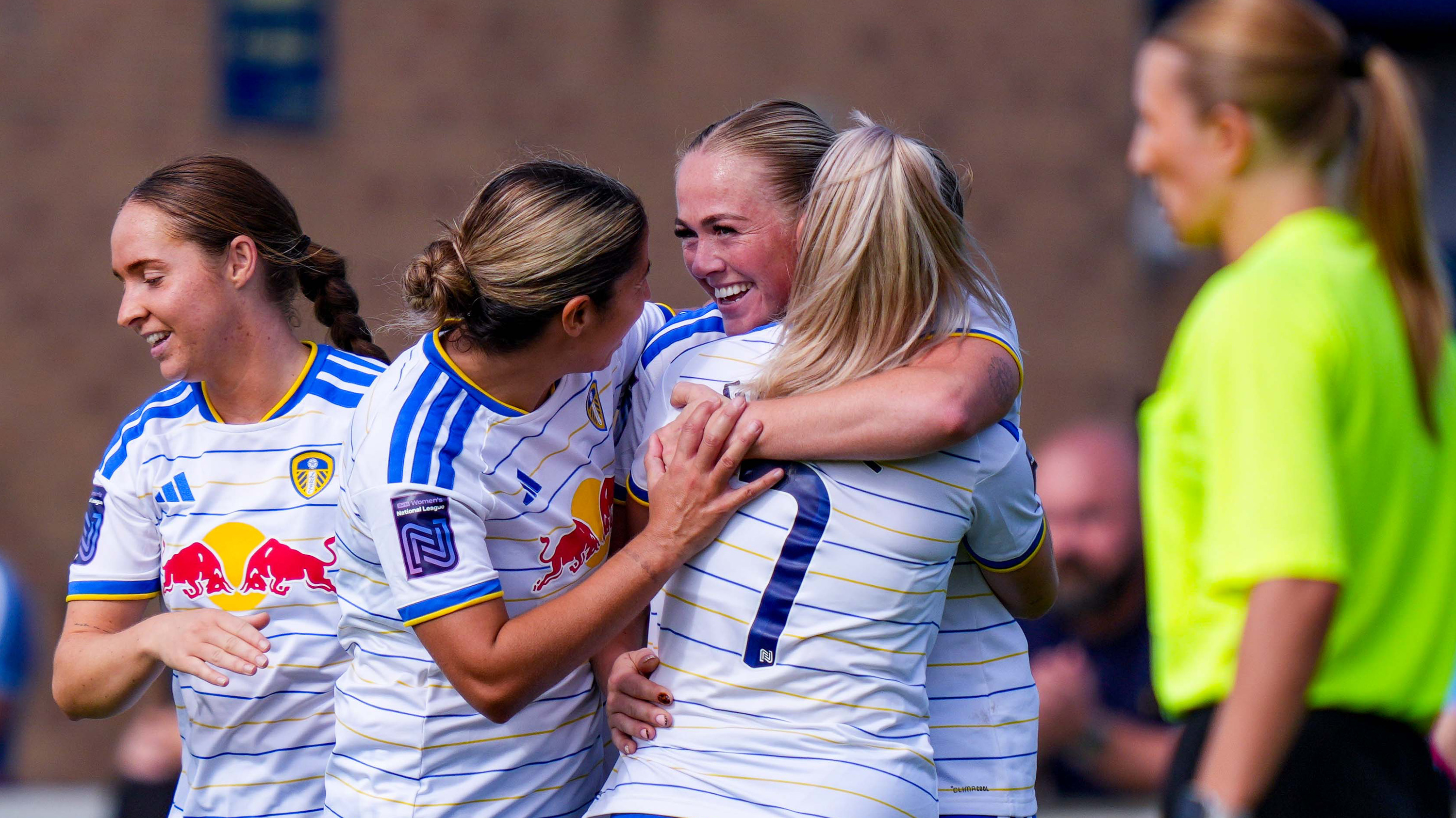 Amy Woodruff Huddersfield Sept 26 Celebrating second goal
