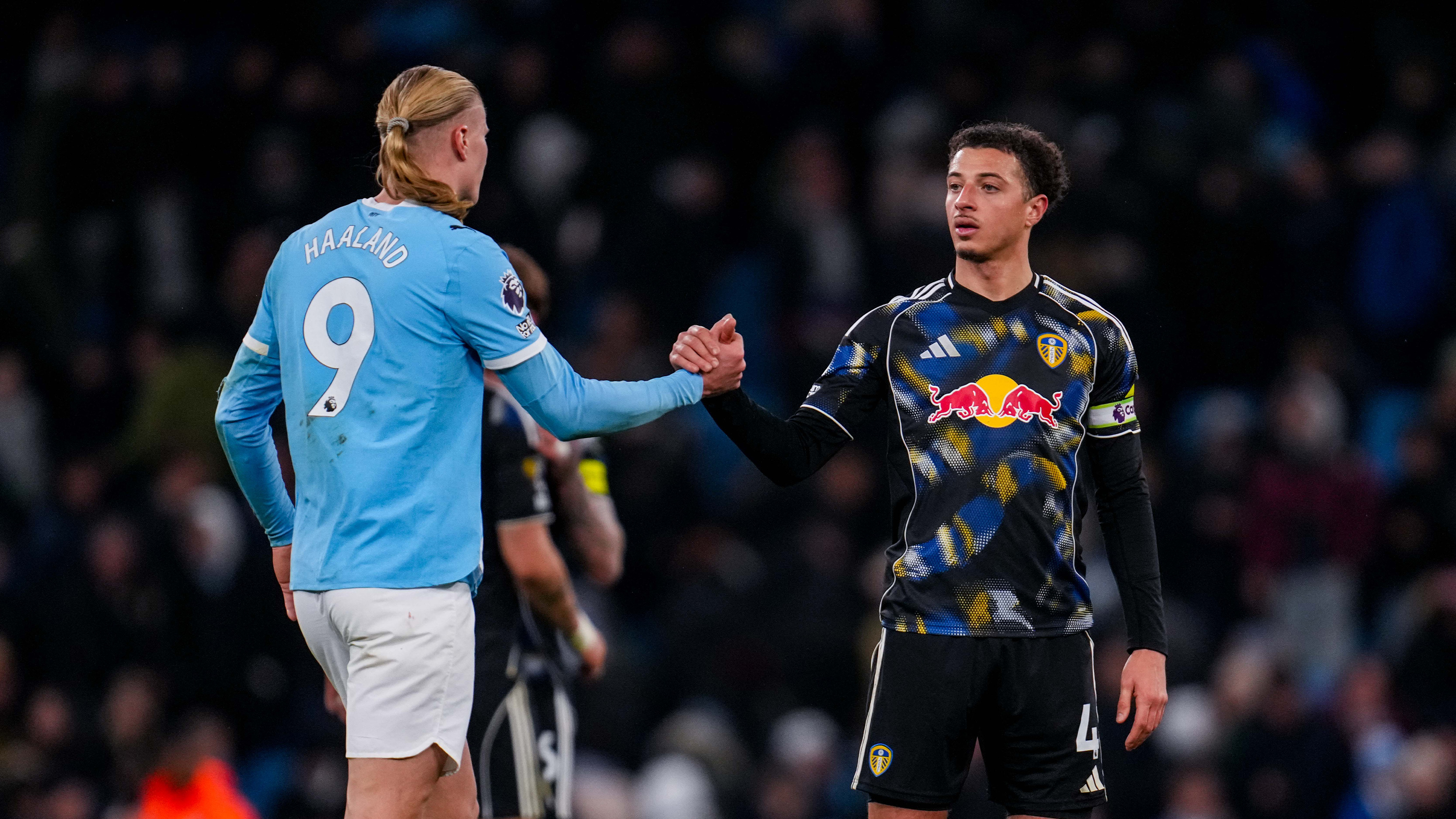 Ethan Ampadu Man City Dec 25 Haaland Handshake