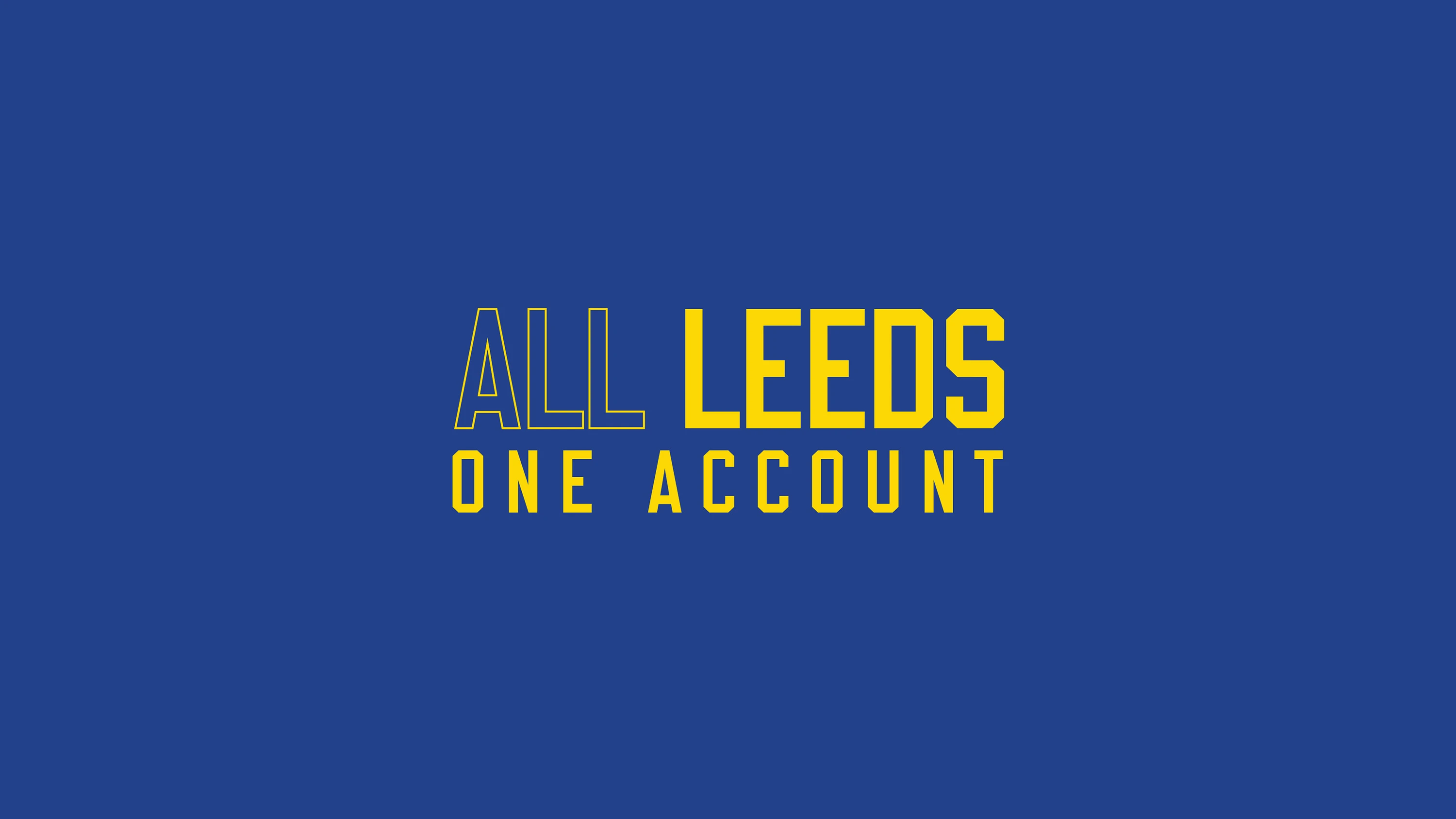 SSO Header (All Leeds, One Account)