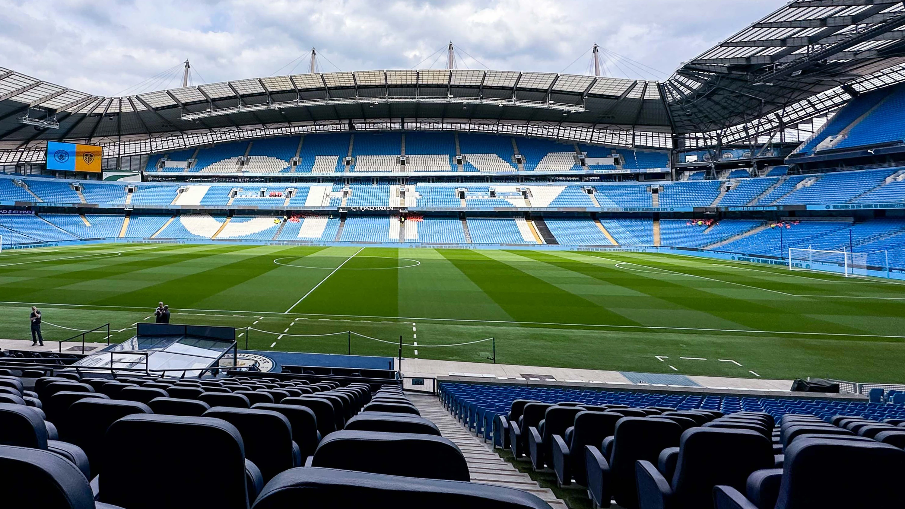 Etihad Dugout view